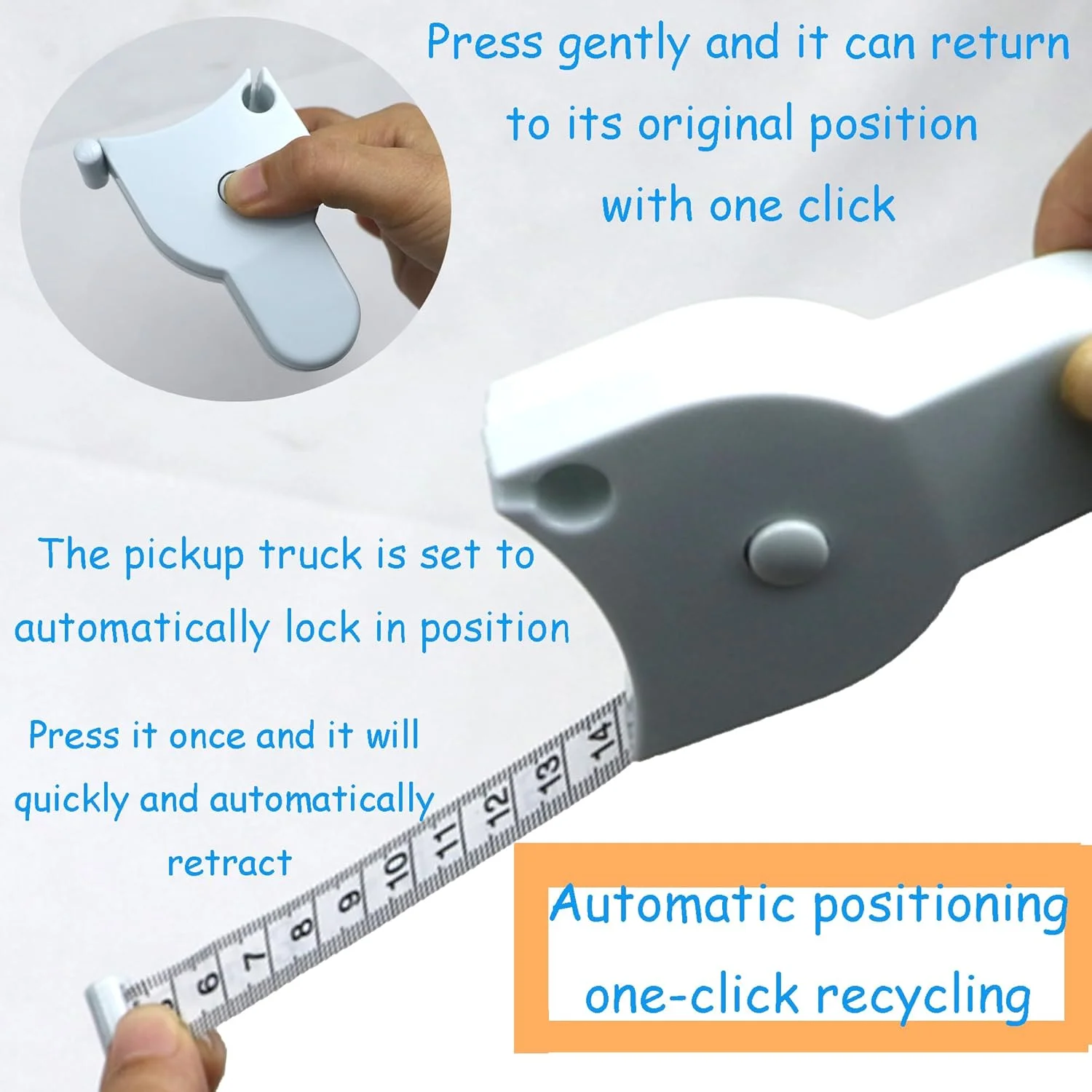 متر نواری اندازه گیری بدن Draduo - مقیاس دو طرفه 60 اینچی، متر نواری جمع شونده خودکار برای خیاطی و تناسب اندام، اندازه گیری سه گانه (سبز روشن) متر نواری اندازه گیری بدن Draduo - مقیاس دو طرفه 60 اینچی، متر نواری جمع شونده خودکار برای خیاطی و تناسب اندام، اندازه گیری سه گانه (سبز روشن)