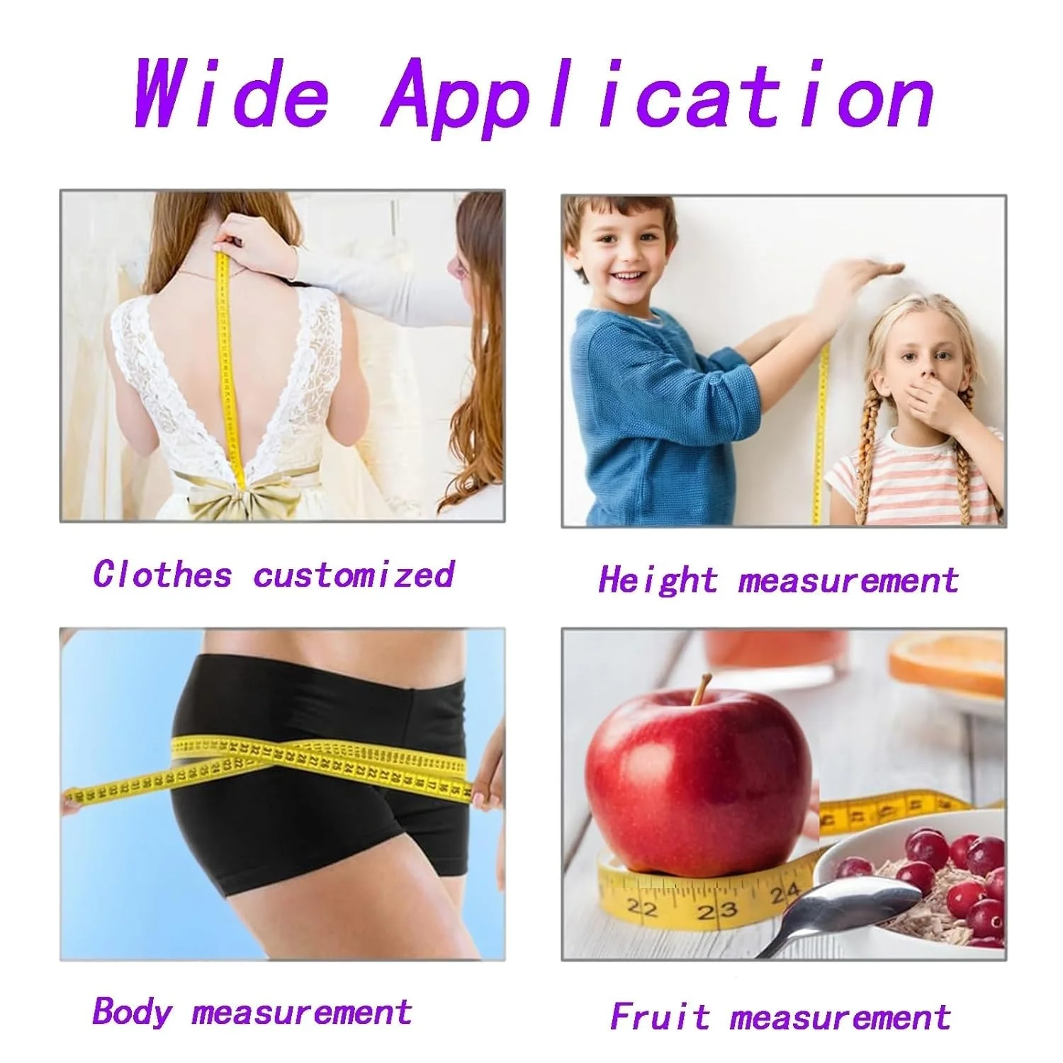 ست 2 عددی متر نواری نرم انسان سنجی Duomama - مقیاس دوگانه دقیق (سانتی متر و اینچ) - ایده آل برای خیاطی، جراحی چاقی و صنایع دستی - 120 اینچ/300 سانتی متر - زرد ست 2 عددی متر نواری نرم انسان سنجی Duomama - مقیاس دوگانه دقیق (سانتی متر و اینچ) - ایده آل برای خیاطی، جراحی چاقی و صنایع دستی - 120 اینچ/300 سانتی متر - زرد