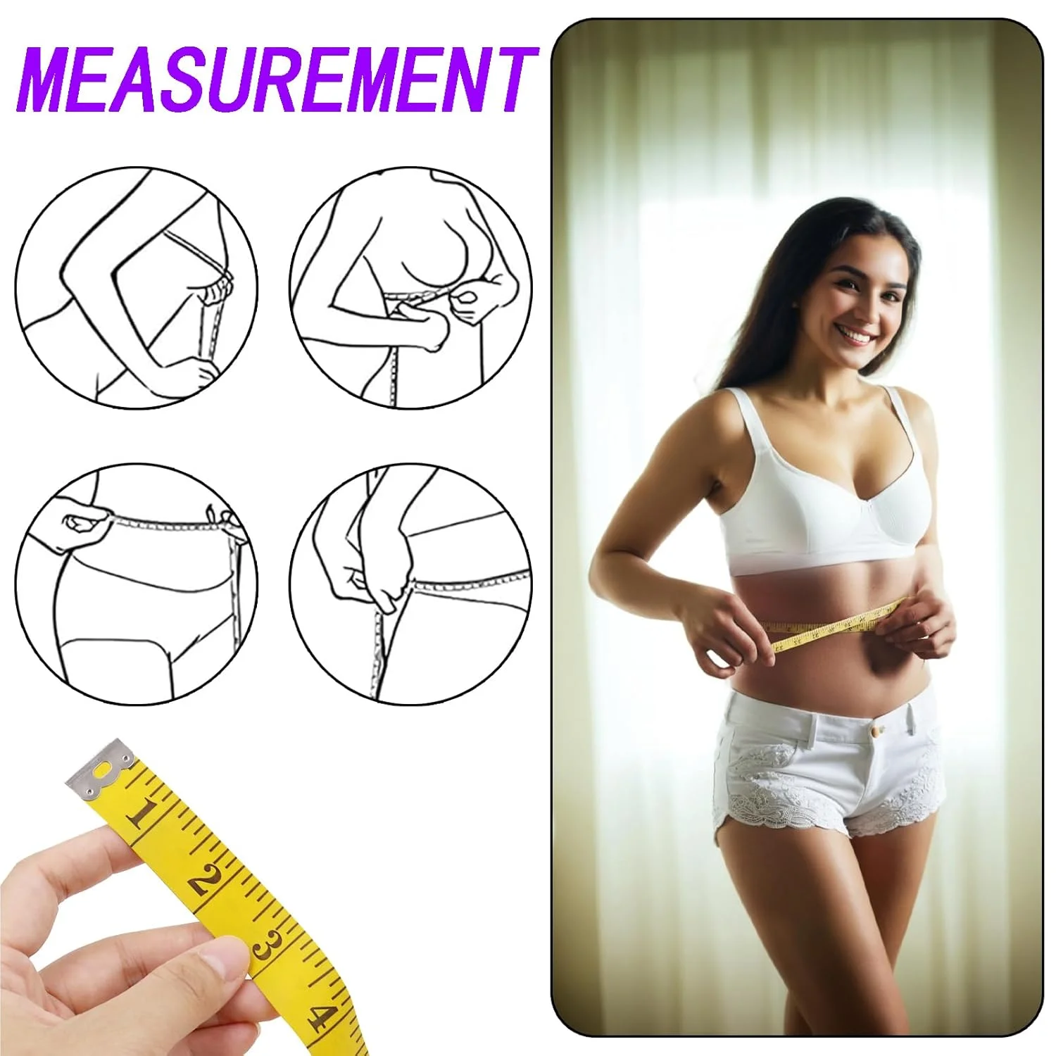 ست 2 عددی متر نواری نرم انسان سنجی Duomama - مقیاس دوگانه دقیق (سانتی متر و اینچ) - ایده آل برای خیاطی، جراحی چاقی و صنایع دستی - 120 اینچ/300 سانتی متر - زرد ست 2 عددی متر نواری نرم انسان سنجی Duomama - مقیاس دوگانه دقیق (سانتی متر و اینچ) - ایده آل برای خیاطی، جراحی چاقی و صنایع دستی - 120 اینچ/300 سانتی متر - زرد