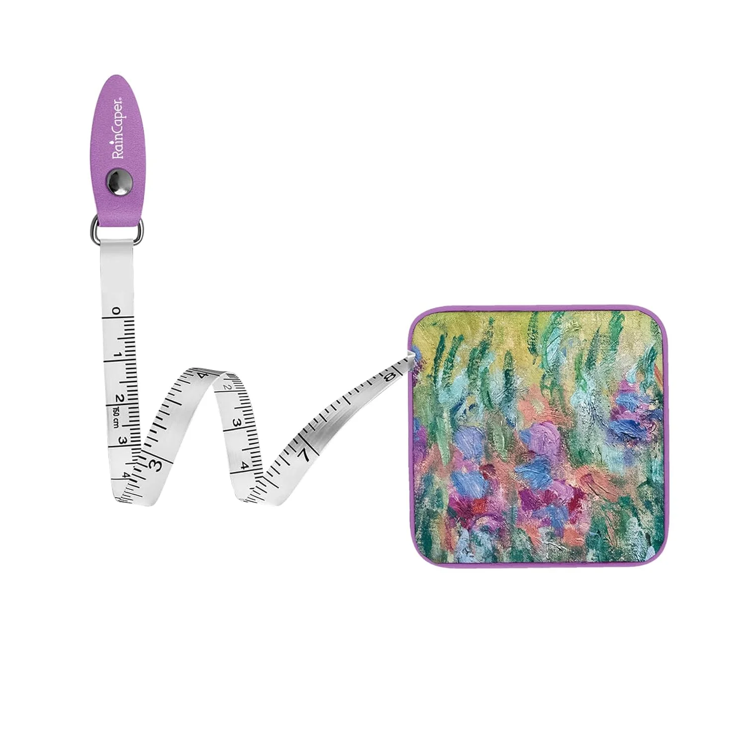متر نواری جمع شونده فشرده RainCaper طرح باغ مونه در ژیورنی - ابزار اندازه گیری دو طرفه قابل حمل برای خیاطی و صنایع دستی با دکمه جمع شونده فشاری آسان (60 اینچ/150 سانتی متر) متر نواری جمع شونده فشرده RainCaper طرح باغ مونه در ژیورنی - ابزار اندازه گیری دو طرفه قابل حمل برای خیاطی و صنایع دستی با دکمه جمع شونده فشاری آسان (60 اینچ/150 سانتی متر)