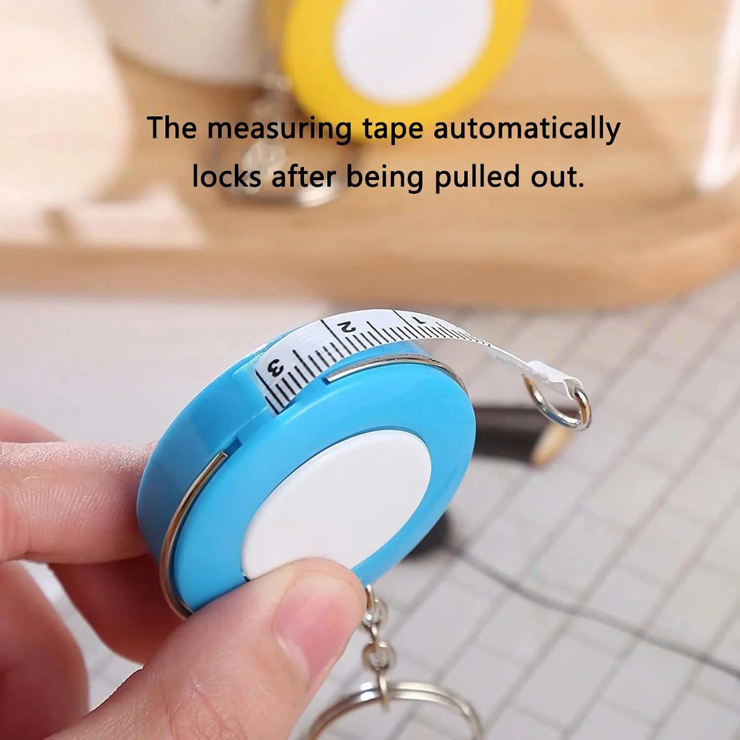 10 عدد متر نواری نرم بدنه، با جاکلیدی، 60 اینچ، آبی، متر نواری جمع شونده اتوماتیک، برای اندازه گیری دور کمر، صنایع دستی، خیاطی سریع، مسافرت 10 عدد متر نواری نرم بدنه، با جاکلیدی، 60 اینچ، آبی، متر نواری جمع شونده اتوماتیک، برای اندازه گیری دور کمر، صنایع دستی، خیاطی سریع، مسافرت