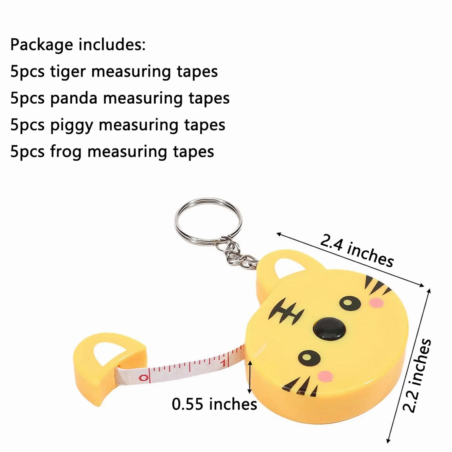 20 عدد متر نواری نرم بدن با جاکلیدی، متر پارچه ای کودکانه، متر نواری کوچک جمع شونده 60 اینچی طرح حیوانات، برای اندازه گیری دور کمر، خیاطی، صنایع دستی، مسافرت (زرد، سفید، صورتی، سبز) 20 عدد متر نواری نرم بدن با جاکلیدی، متر پارچه ای کودکانه، متر نواری کوچک جمع شونده 60 اینچی طرح حیوانات، برای اندازه گیری دور کمر، خیاطی، صنایع دستی، مسافرت (زرد، سفید، صورتی، سبز)