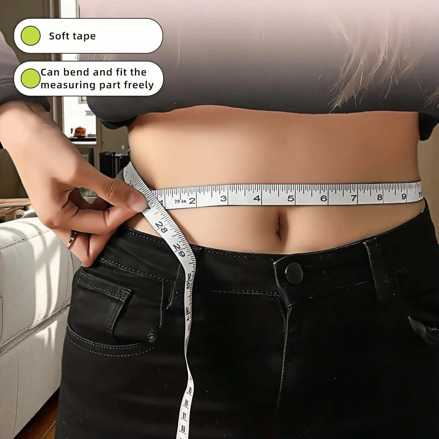 متر خیاطی نرم RyanDesign، 150 سانتی متر/60 اینچ دو طرفه، متر نواری انعطاف پذیر وینیل برای خیاطی و اندازه گیری بدن، بسته 2 عددی سفید متر خیاطی نرم RyanDesign، 150 سانتی متر/60 اینچ دو طرفه، متر نواری انعطاف پذیر وینیل برای خیاطی و اندازه گیری بدن، بسته 2 عددی سفید