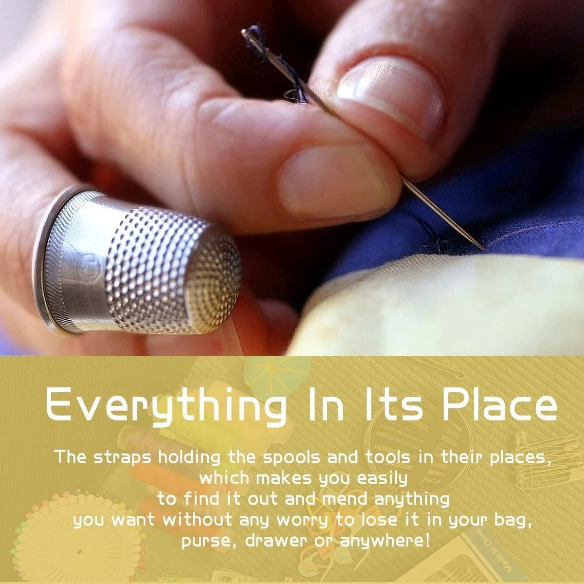 جعبه خیاطی با لوازم کامل، مناسب برای منزل، مسافرت و مواقع اضطراری، شامل قرقره نخ، سوزن خیاطی، قیچی، انگشتانه و متر جعبه خیاطی با لوازم کامل، مناسب برای منزل، مسافرت و مواقع اضطراری، شامل قرقره نخ، سوزن خیاطی، قیچی، انگشتانه و متر