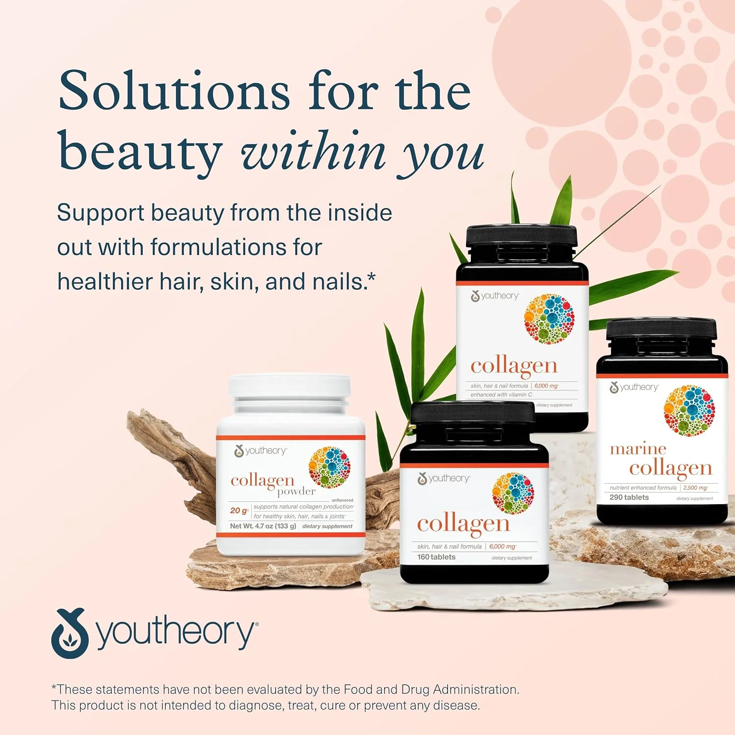 پودر کلاژن Youtheory - مکمل کلاژن ممتاز با ویتامین C و بیوتین - پشتیبانی از سلامت مو، ناخن، پوست و مفاصل* - فاقد لبنیات، سویا و گلوتن (283 گرم، بدون طعم) پودر کلاژن Youtheory - مکمل کلاژن ممتاز با ویتامین C و بیوتین - پشتیبانی از سلامت مو، ناخن، پوست و مفاصل* - فاقد لبنیات، سویا و گلوتن (283 گرم، بدون طعم)
