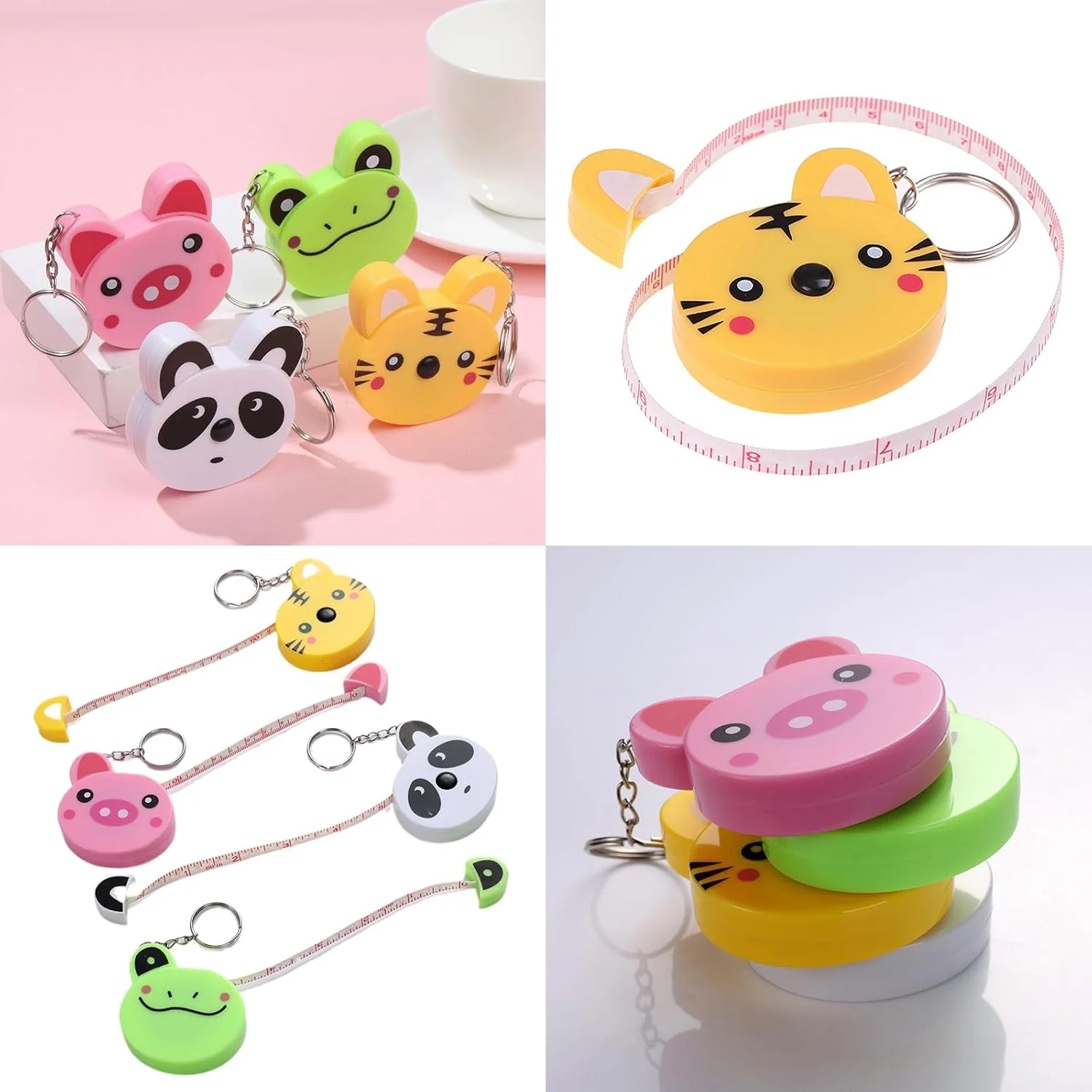 20 عدد متر نواری نرم بدن با جاکلیدی، متر پارچه ای کودکانه، متر نواری کوچک جمع شونده 60 اینچی طرح حیوانات، برای اندازه گیری دور کمر، خیاطی، صنایع دستی، مسافرت (زرد، سفید، صورتی، سبز) 20 عدد متر نواری نرم بدن با جاکلیدی، متر پارچه ای کودکانه، متر نواری کوچک جمع شونده 60 اینچی طرح حیوانات، برای اندازه گیری دور کمر، خیاطی، صنایع دستی، مسافرت (زرد، سفید، صورتی، سبز)