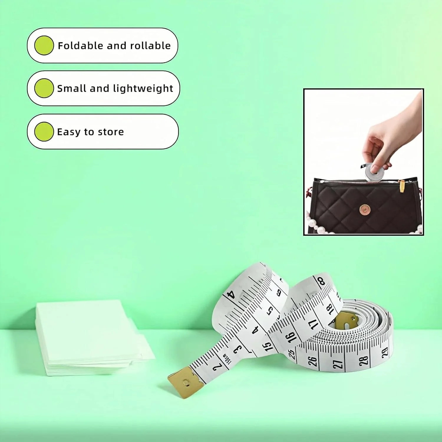 متر خیاطی نرم RyanDesign، 150 سانتی متر/60 اینچ دو طرفه، متر نواری انعطاف پذیر وینیل برای خیاطی و اندازه گیری بدن، بسته 2 عددی سفید متر خیاطی نرم RyanDesign، 150 سانتی متر/60 اینچ دو طرفه، متر نواری انعطاف پذیر وینیل برای خیاطی و اندازه گیری بدن، بسته 2 عددی سفید