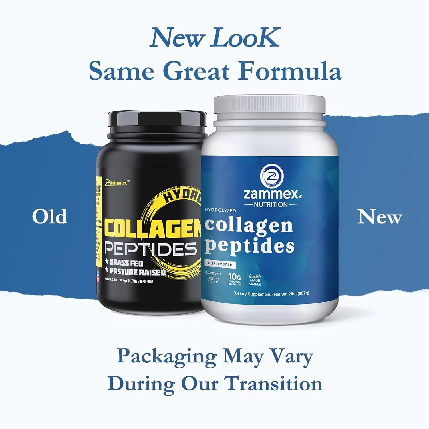 پودر پپتیدهای کلاژن Zammex، 90 سروینگ، پودر فوری بدون طعم، پودر پروتئین کلاژن هیدرولیز شده خالص (نوع I، III) 100% تغذیه شده با علف، پالئو و کتو، غیر GMO، برای پوست، مو، ناخن، مفصل پودر پپتیدهای کلاژن Zammex، 90 سروینگ، پودر فوری بدون طعم، پودر پروتئین کلاژن هیدرولیز شده خالص (نوع I، III) 100% تغذیه شده با علف، پالئو و کتو، غیر GMO، برای پوست، مو، ناخن، مفصل