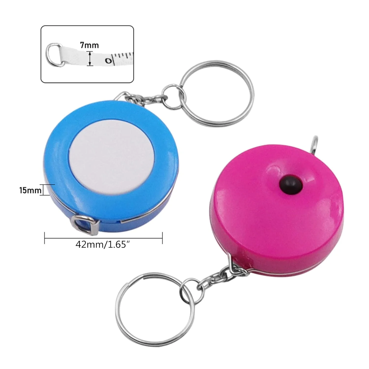 متر خیاطی قابل حمل مونتسی 150 سانتی متری نرم و جمع شونده با جاکلیدی مناسب خیاطی، دوخت و اندازه گیری بدن