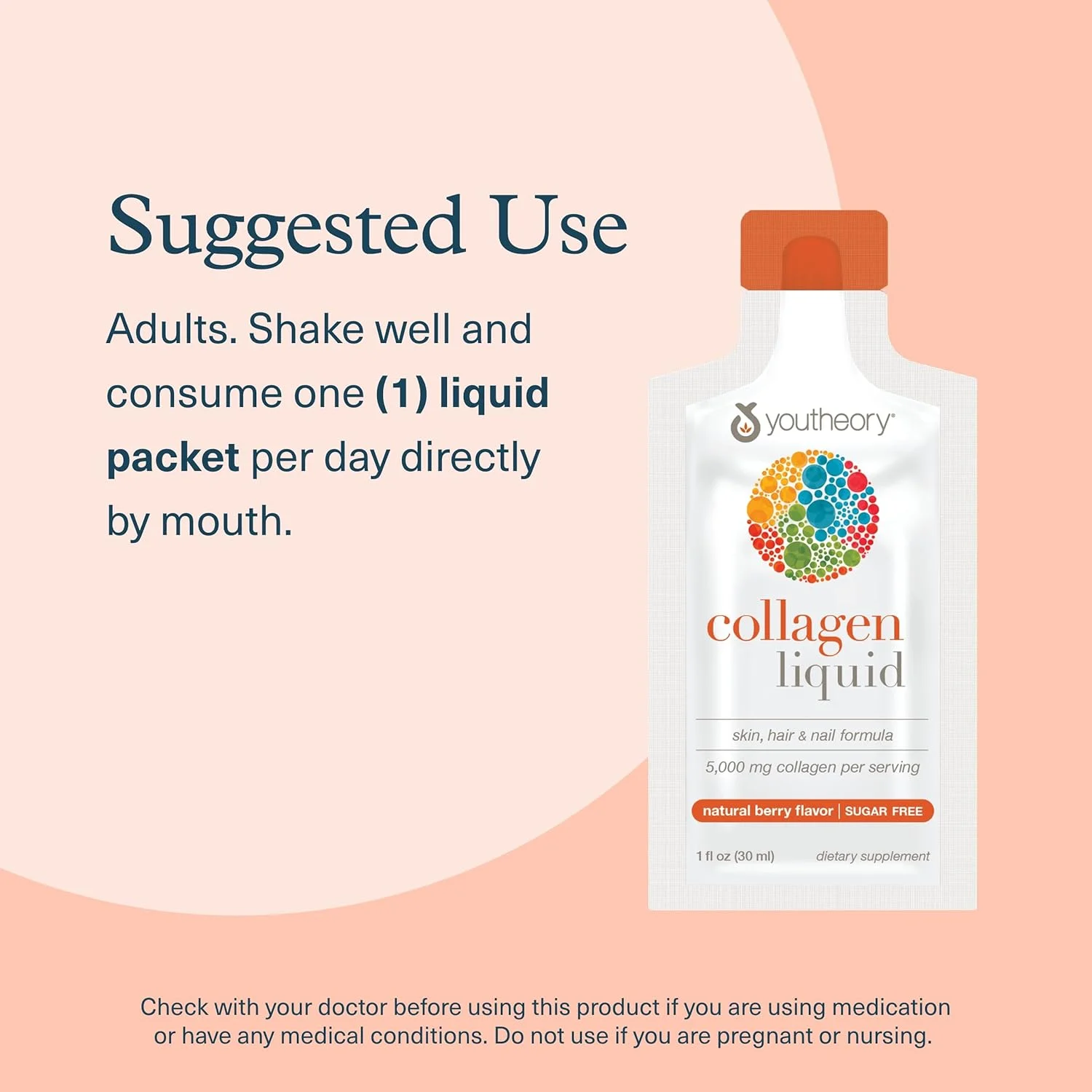 مایع کلاژن Youtheory - 5000 میلی گرم کلاژن هیدرولیز شده - برای مو، پوست و ناخن* - بدون شکر، لبنیات و سویا (355 میلی لیتر، توت) مایع کلاژن Youtheory - 5000 میلی گرم کلاژن هیدرولیز شده - برای مو، پوست و ناخن* - بدون شکر، لبنیات و سویا (355 میلی لیتر، توت)