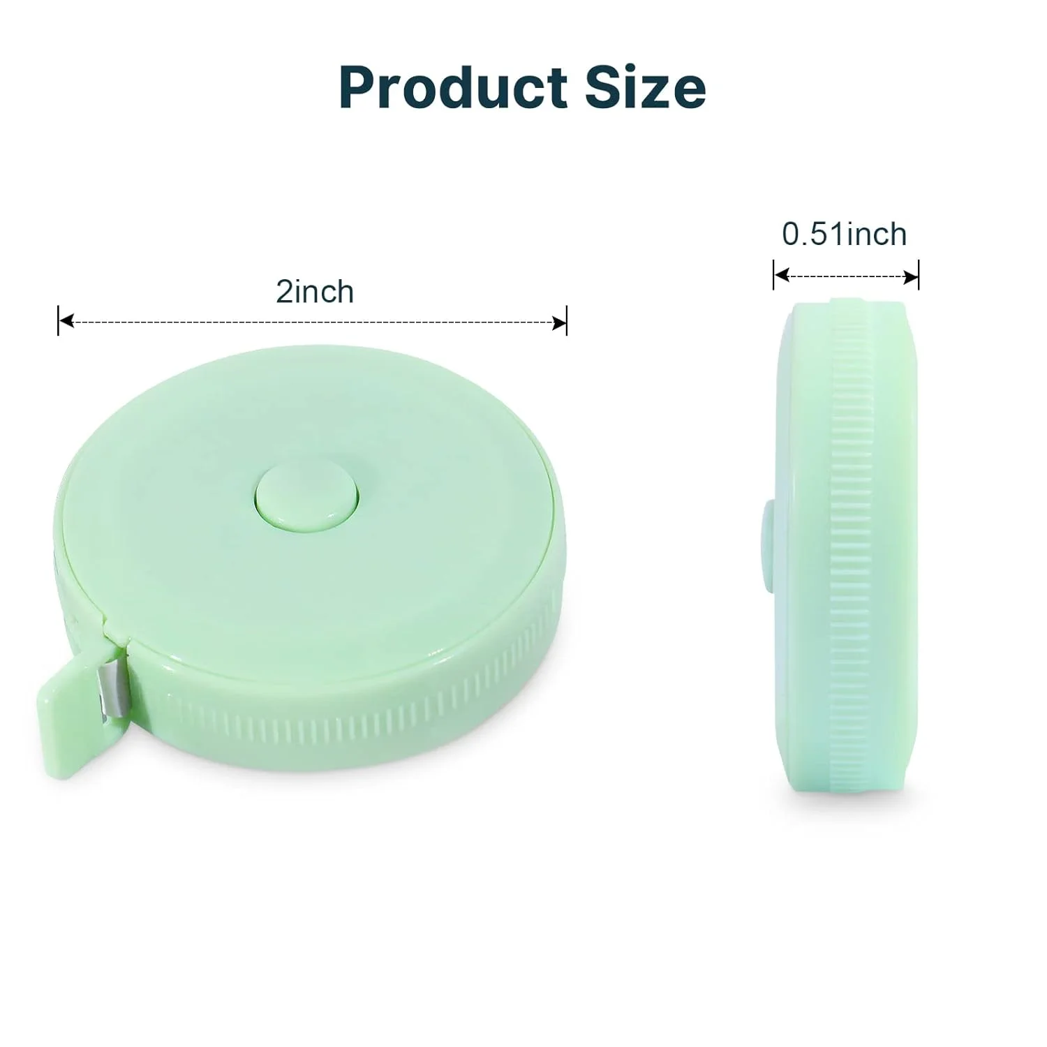 متر خیاطی Dombbfye، بسته 5 عددی 200 سانتی متری برای اندازه گیری بدن، کاهش وزن، پارچه جمع شونده کوچک خیاطی متر اندازه گیری دور کمر و بدن