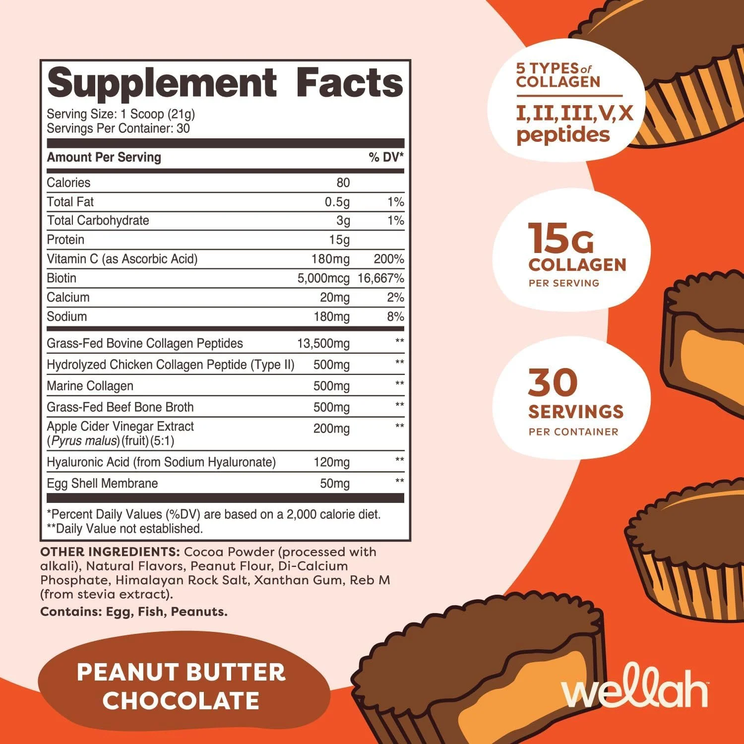 ولاه پروتئین کلاژن چندگانه The Afterglow + زیبایی (طعم کره بادام زمینی شکلاتی) 30 سروینگ ولاه پروتئین کلاژن چندگانه The Afterglow + زیبایی (طعم کره بادام زمینی شکلاتی) 30 سروینگ