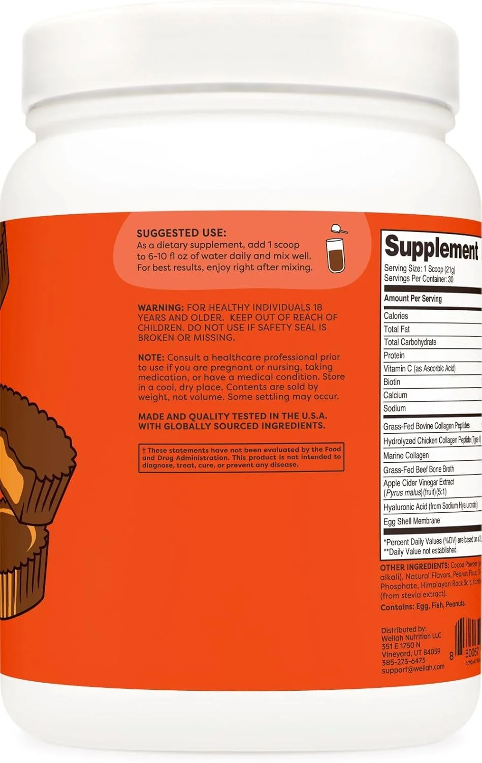 ولاه پروتئین کلاژن چندگانه The Afterglow + زیبایی (طعم کره بادام زمینی شکلاتی) 30 سروینگ ولاه پروتئین کلاژن چندگانه The Afterglow + زیبایی (طعم کره بادام زمینی شکلاتی) 30 سروینگ