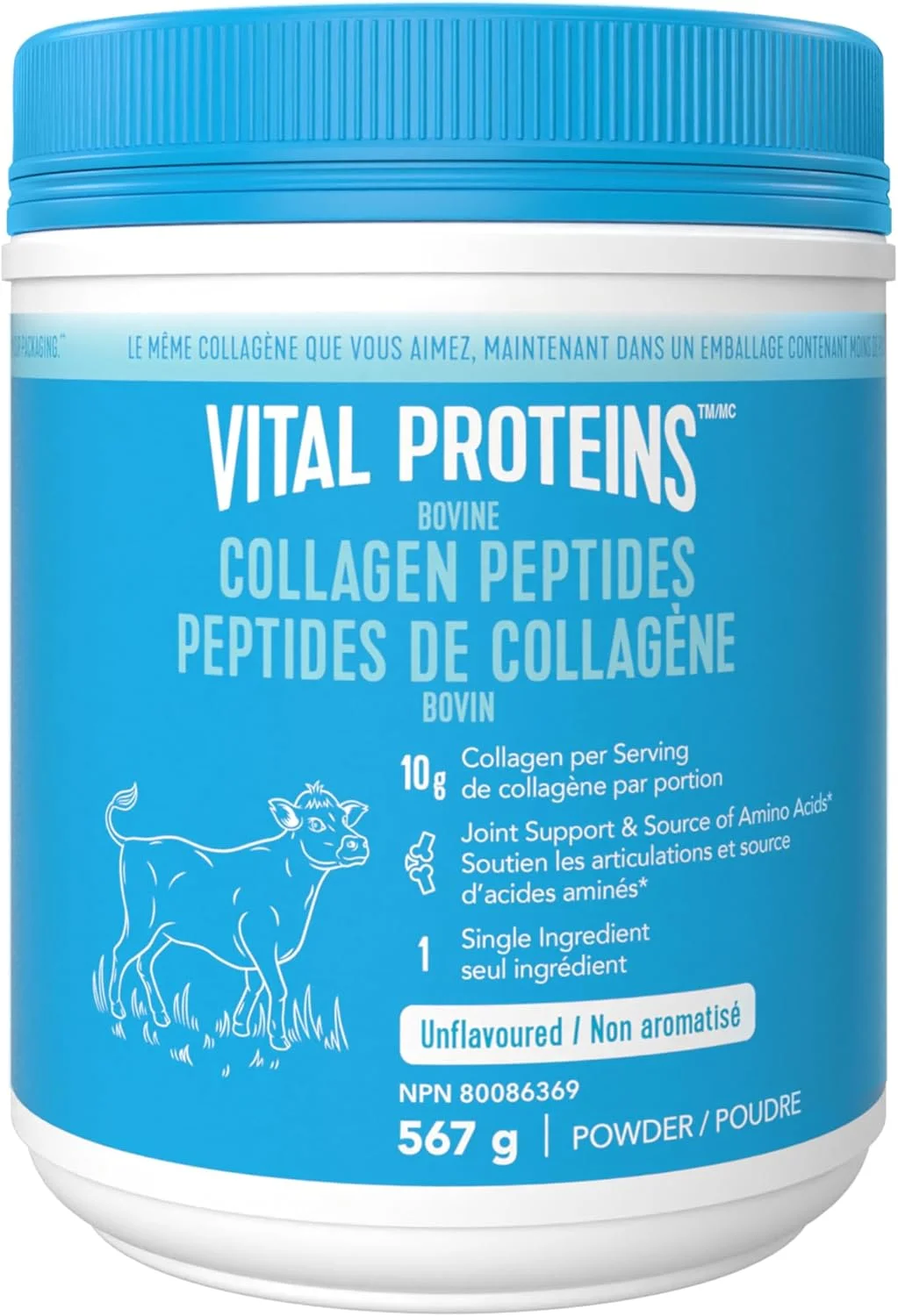 پپتیدهای کلاژن بدون طعم Vital Proteins، 567 گرم پپتیدهای کلاژن بدون طعم Vital Proteins، 567 گرم