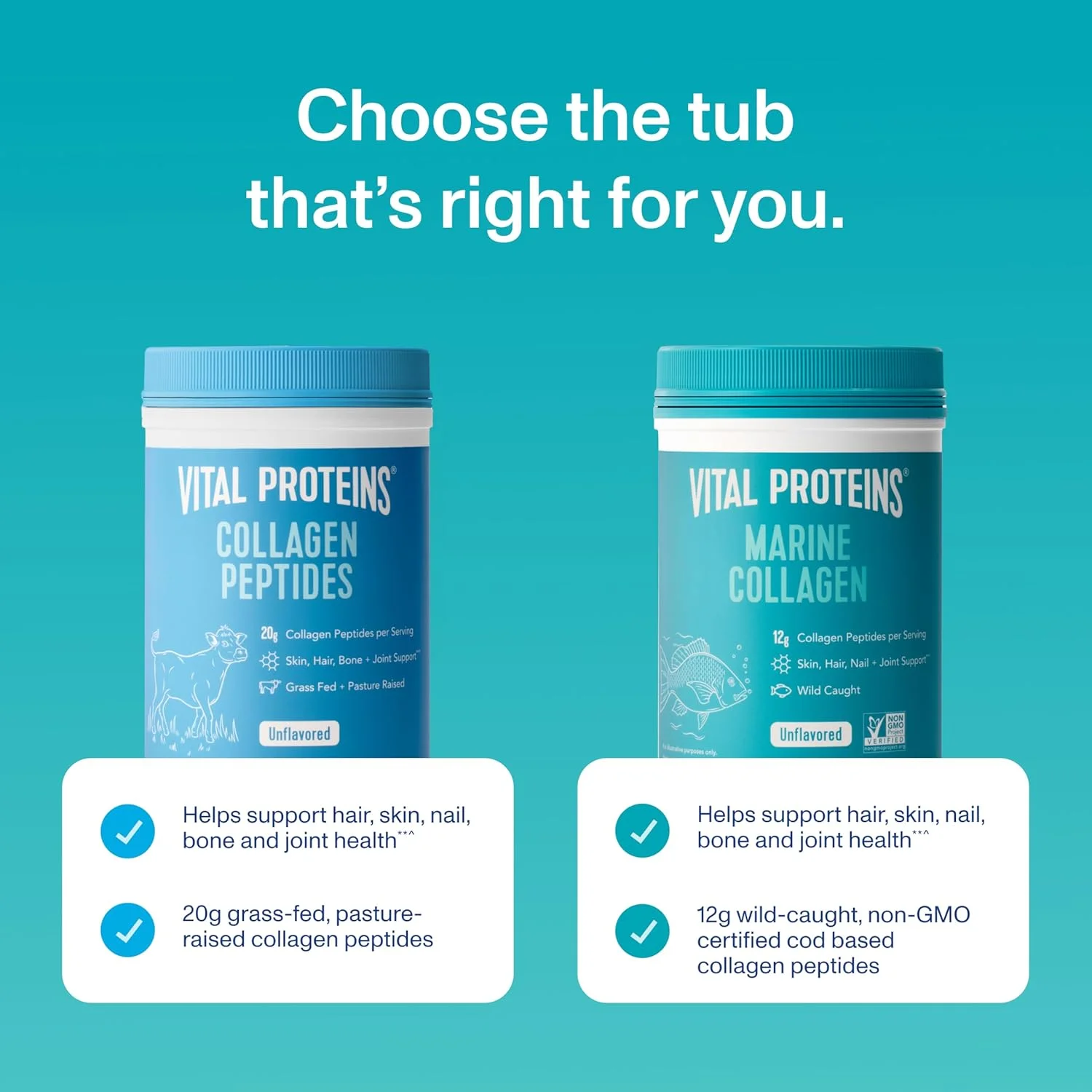 پروتئین کلاژن دریایی ویتال پروتئینز 221 گرم پروتئین کلاژن دریایی ویتال پروتئینز 221 گرم