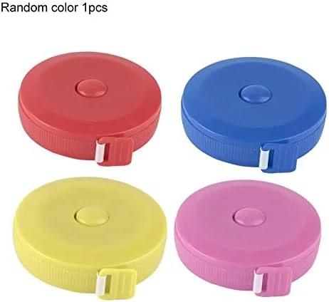 متر نواری جمع شونده رنگی تصادفی سایز کوچک 45 cun/1.5M برای اندازه گیری خیاطی، پارچه، رژیم غذایی و خیاط متر نواری جمع شونده رنگی تصادفی سایز کوچک 45 cun/1.5M برای اندازه گیری خیاطی، پارچه، رژیم غذایی و خیاط