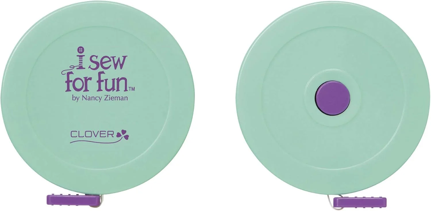 متر خیاطی فنری Clover Needlecraft، آبی/بنفش، سایز S متر خیاطی فنری Clover Needlecraft، آبی/بنفش، سایز S