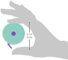 متر خیاطی فنری Clover Needlecraft، آبی/بنفش، سایز S متر خیاطی فنری Clover Needlecraft، آبی/بنفش، سایز S