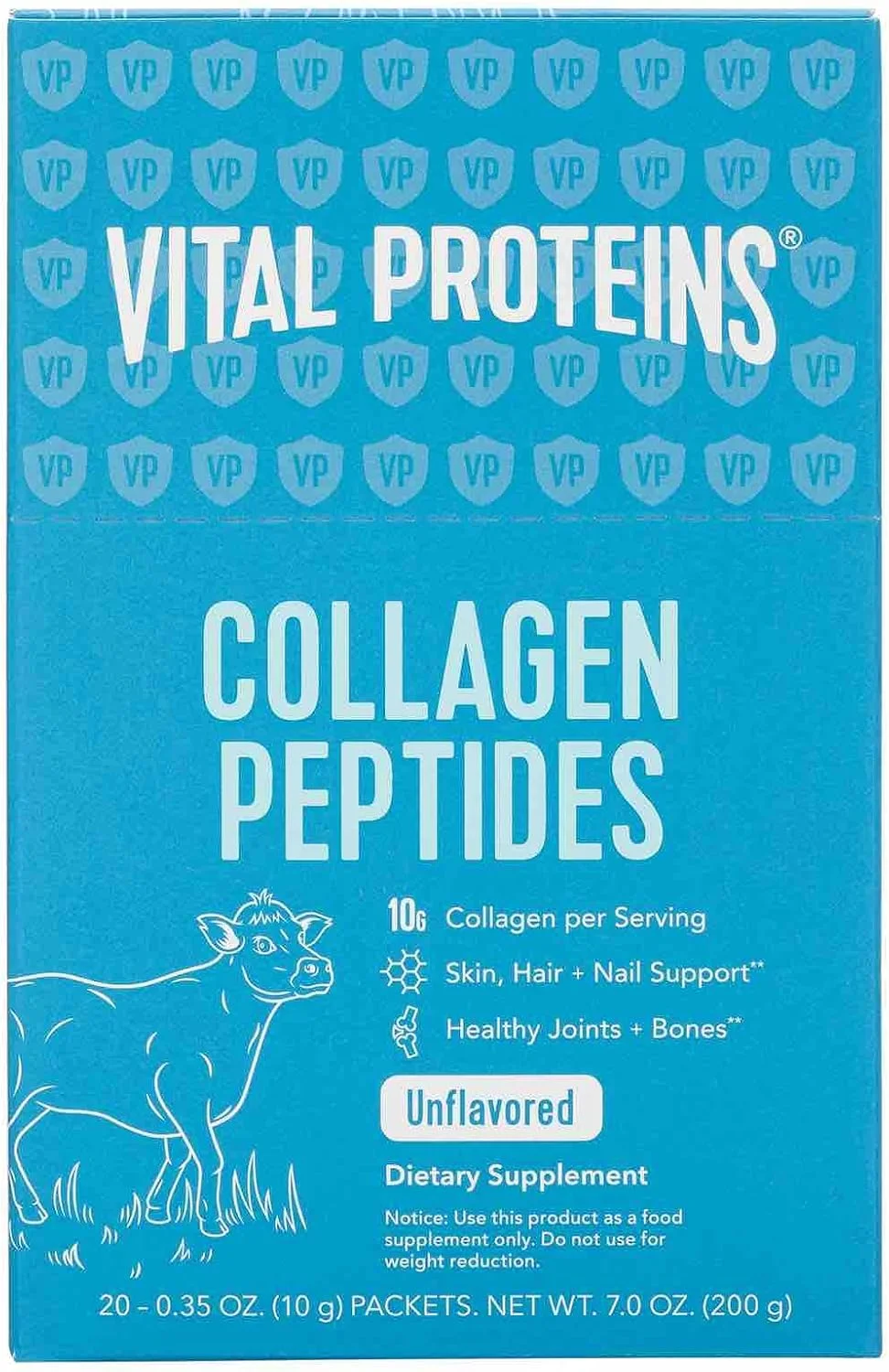پپتیدهای کلاژن Vital PROTEINS، جعبه 20 عددی، 0.35 اونس