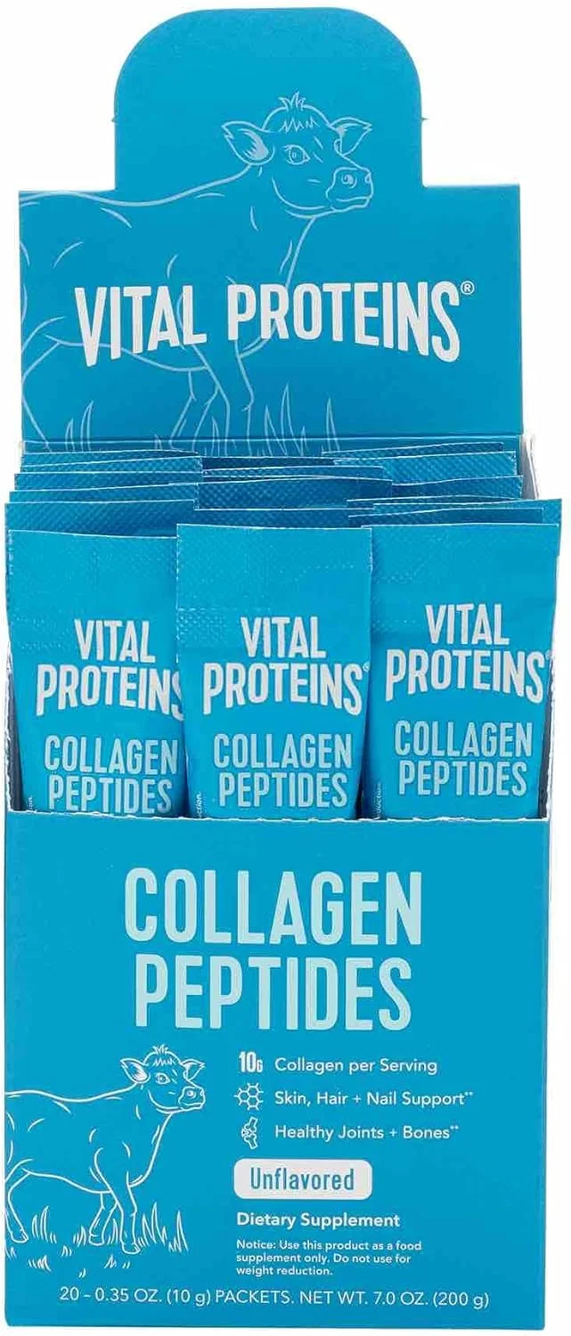 پپتیدهای کلاژن Vital PROTEINS، جعبه 20 عددی، 0.35 اونس پپتیدهای کلاژن Vital PROTEINS، جعبه 20 عددی، 0.35 اونس