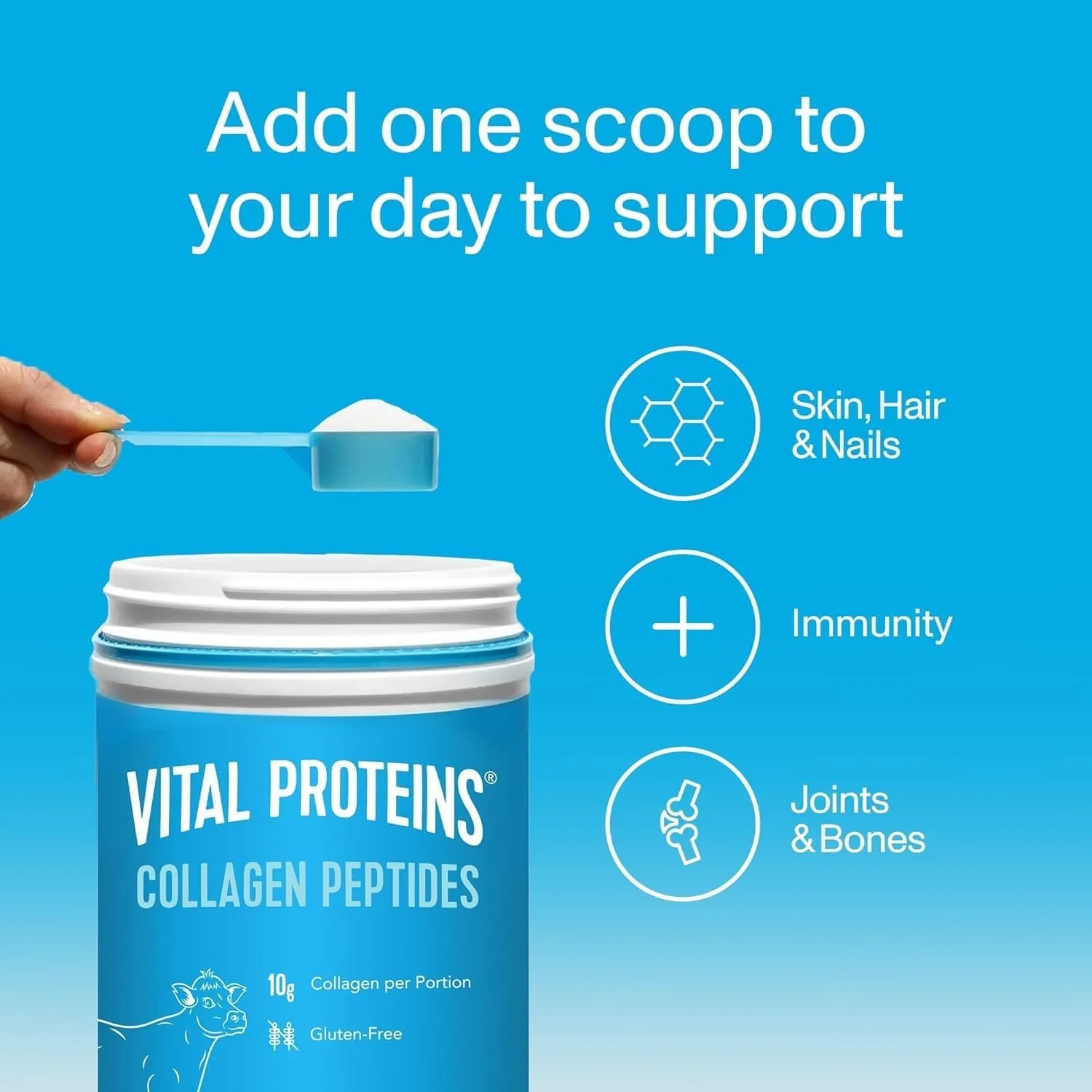 پپتیدهای کلاژن Vital Proteins، بدون طعم، 284 گرم پپتیدهای کلاژن Vital Proteins، بدون طعم، 284 گرم