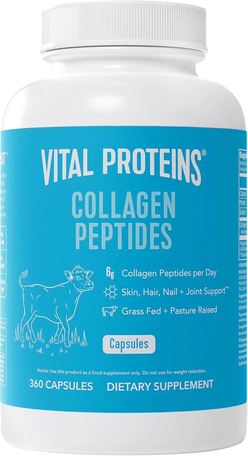 پپتیدهای کلاژن Vital Proteins، 550 میلی گرم، 360 کپسول پپتیدهای کلاژن Vital Proteins، 550 میلی گرم، 360 کپسول