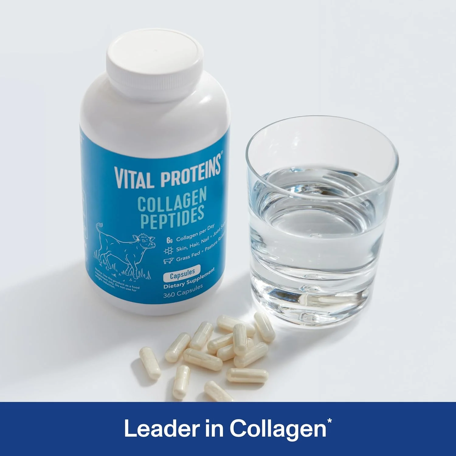 پپتیدهای کلاژن Vital Proteins، 550 میلی گرم، 360 کپسول پپتیدهای کلاژن Vital Proteins، 550 میلی گرم، 360 کپسول