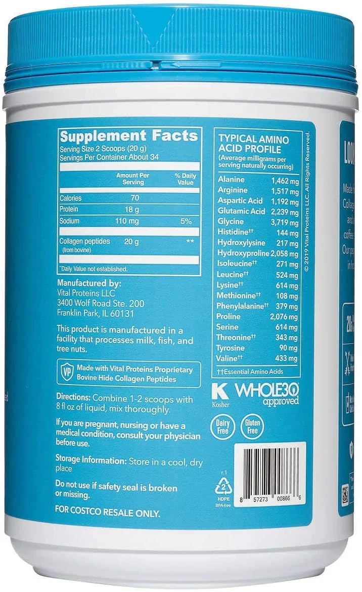 پپتیدهای کلاژن Vital Proteins - پرورش یافته در مراتع، تغذیه شده با علف، سازگار با رژیم پالئو، بدون گلوتن، تک ماده تشکیل دهنده پپتیدهای کلاژن Vital Proteins - پرورش یافته در مراتع، تغذیه شده با علف، سازگار با رژیم پالئو، بدون گلوتن، تک ماده تشکیل دهنده
