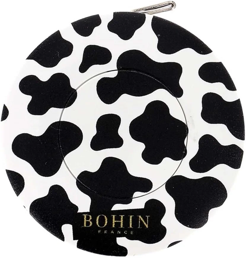 BOHIN France - مجموعه سافاری BOHIN France، جعبه ABS (150 سانتی متر)، طرح گاوی، متر نواری جمع شونده اتوماتیک - 1 عدد