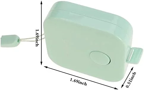 ALISSA بسته 2 عددی متر نواری نرم و فانتزی برای اندازه گیری بدن، متر نواری نرم جمع شونده برای خیاطی و اندازه گیری پارچه، رنگ های تصادفی