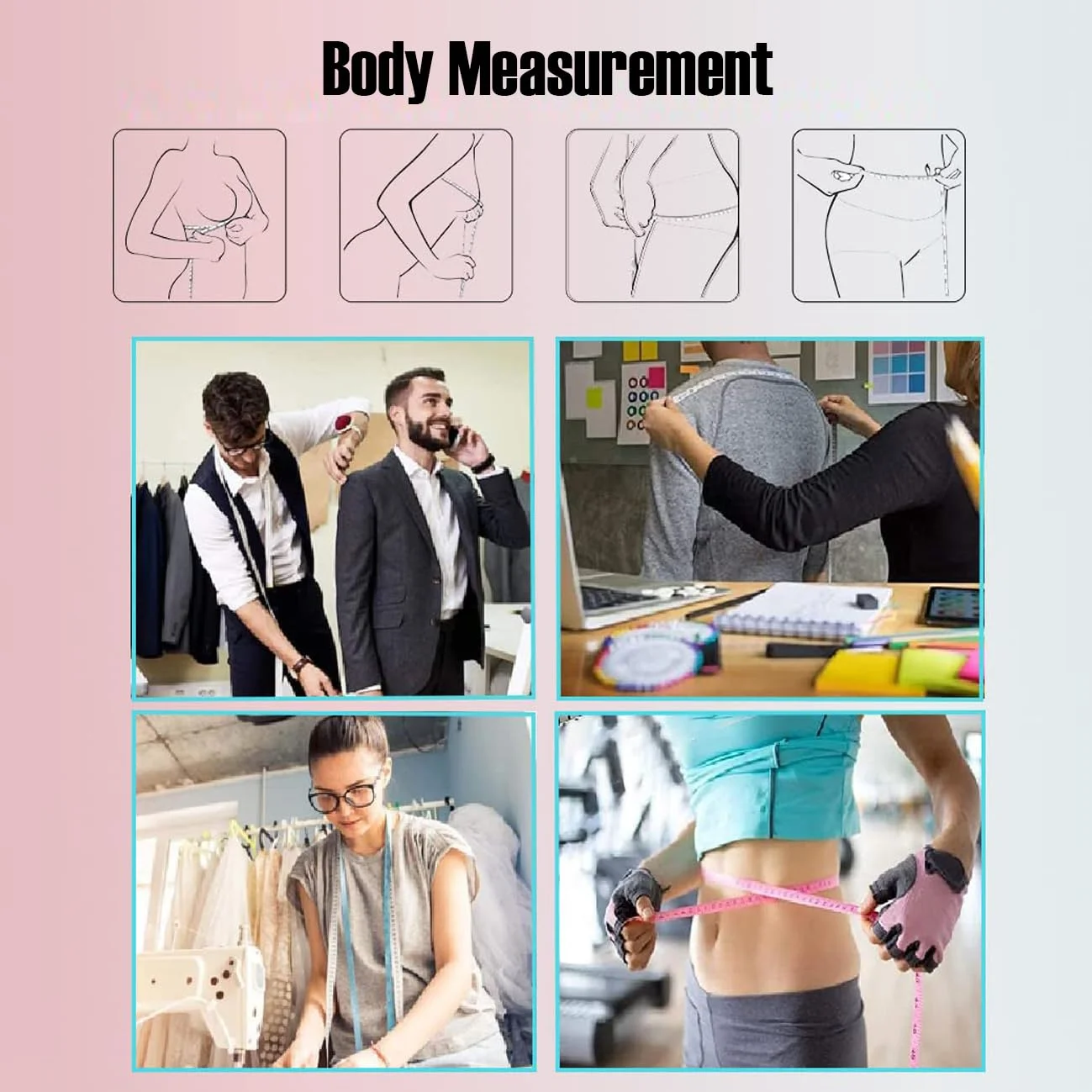 متر خیاطی اتوماتیک تلسکوپی، متر دقیق اندازه گیری بدن و کاهش وزن برای خیاطی، دوخت، تناسب اندام، صنایع دستی، لباس، 2 عددی، 150 سانتی متر (60 اینچ)، طراحی جالب متر خیاطی اتوماتیک تلسکوپی، متر دقیق اندازه گیری بدن و کاهش وزن برای خیاطی، دوخت، تناسب اندام، صنایع دستی، لباس، 2 عددی، 150 سانتی متر (60 اینچ)، طراحی جالب