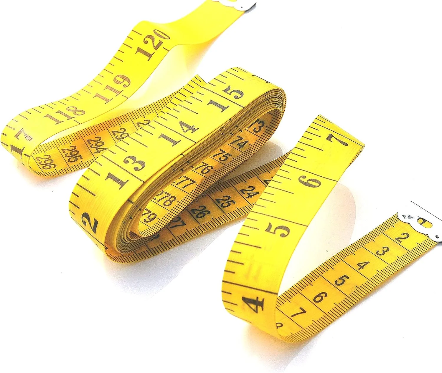 متر خیاطی آلینانا برای بدن - بسته 2 عددی (3 متری/120 اینچی) با مقیاس دوگانه، متر نواری خیاطی برای خیاطان - متر نواری پارچه ای قابل حمل به رنگ زرد متر خیاطی آلینانا برای بدن - بسته 2 عددی (3 متری/120 اینچی) با مقیاس دوگانه، متر نواری خیاطی برای خیاطان - متر نواری پارچه ای قابل حمل به رنگ زرد