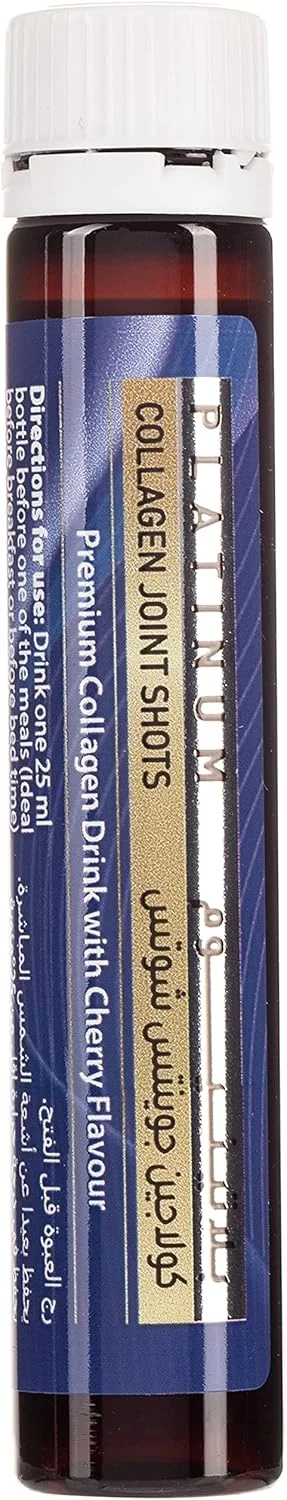 نوشیدنی کلاژن مفصلی سان شاین نوتریشن پلاتینیوم (20 بطری X 25 میلی لیتر) | نوشیدنی کلاژن ممتاز برای مراقبت از مفاصل | طعم گیلاس