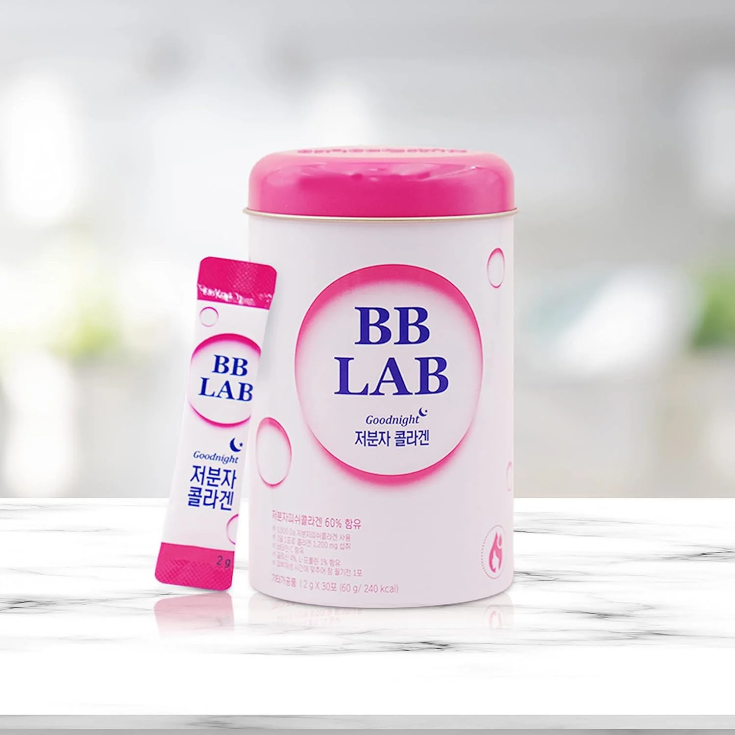 کلاژن شب بخیر BB LAB صدای سئول، کلاژن با وزن مولکولی کم، برای سلامت پوست و استخوان، ساخت کره، 30 بسته (60 گرم) کلاژن شب بخیر BB LAB صدای سئول، کلاژن با وزن مولکولی کم، برای سلامت پوست و استخوان، ساخت کره، 30 بسته (60 گرم)