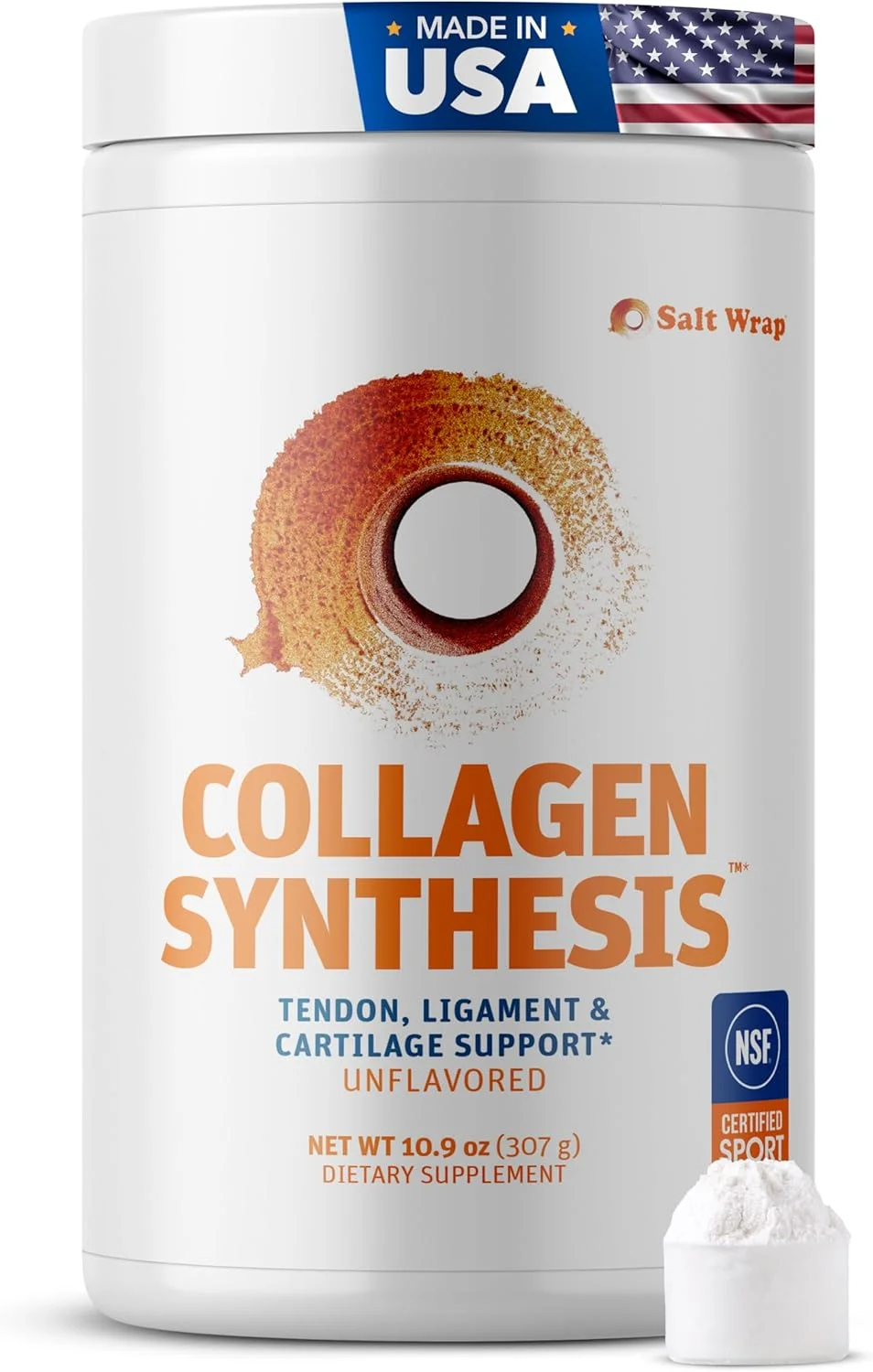 SaltWrap Collagen Synthesis - پپتیدهای کلاژن دارای گواهینامه NSF برای ترمیم مفاصل با Fortigel & Tendoforte - پشتیبانی از تاندون ها، رباط ها، غضروف، ترمیم قبل و بعد از ورزش