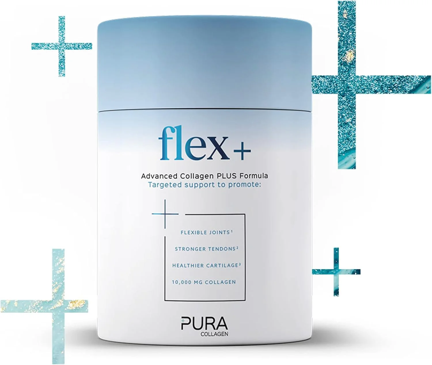 مکمل کلاژن پودری پورا (فلکس +) | پپتیدهای کلاژن هیدرولیز شده با ویتامین C و منگنز | 284 گرم (28 وعده)