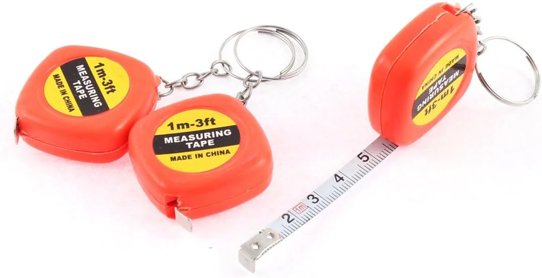 آاکسیت 3 عددی (ابزار خانگی) متر خیاطی جمع شونده نواری با جاکلیدی 1 متری (3.3 فوت) آاکسیت 3 عددی (ابزار خانگی) متر خیاطی جمع شونده نواری با جاکلیدی 1 متری (3.3 فوت)