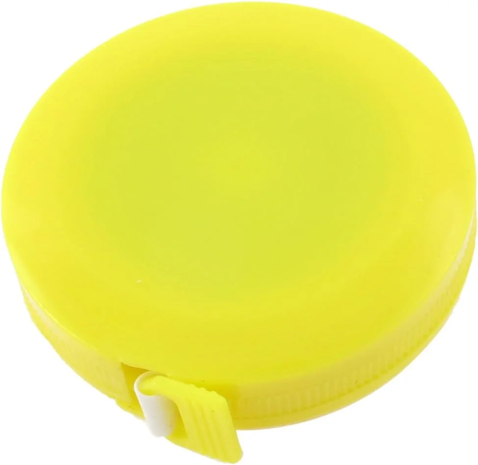 Aexit 3 عدد (ابزار خانگی) نوار اندازه گیری خیاطی جمع شونده گرد زرد رنگ 150 سانتی متر 45 cun Aexit 3 عدد (ابزار خانگی) نوار اندازه گیری خیاطی جمع شونده گرد زرد رنگ 150 سانتی متر 45 cun