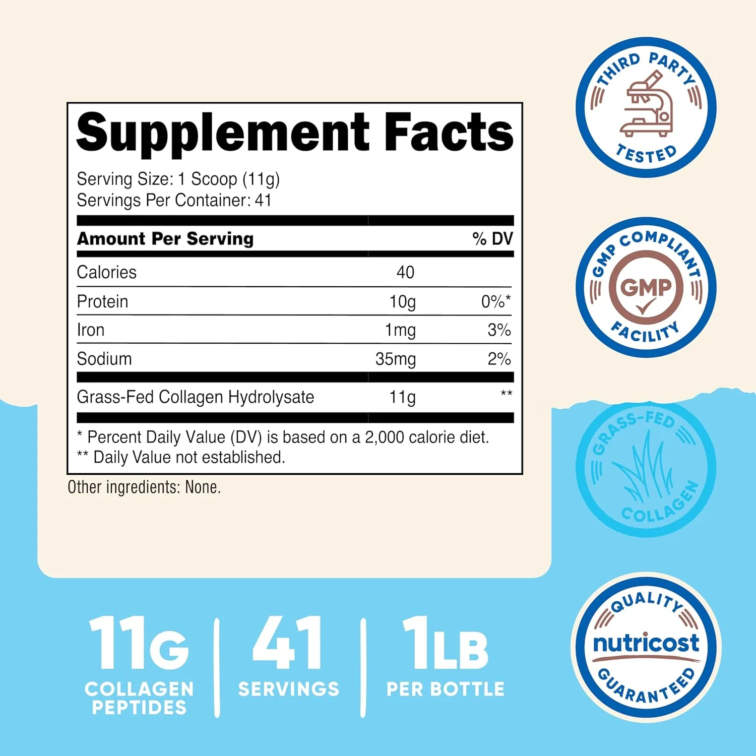 پودر کلاژن گاوی تغذیه شده با علف Nutricost، 1 پوند (454 گرم) - کلاژن هیدرولیز شده گاوی (بدون طعم) - پپتیدهای کلاژن پودر کلاژن گاوی تغذیه شده با علف Nutricost، 1 پوند (454 گرم) - کلاژن هیدرولیز شده گاوی (بدون طعم) - پپتیدهای کلاژن