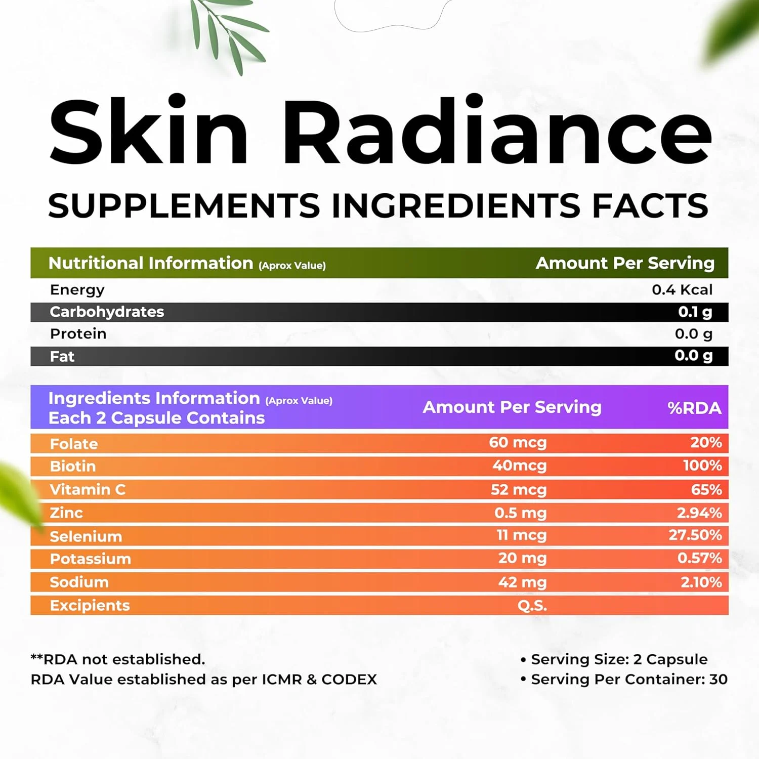 کپسول های کلاژن ساز گیاهی Health Veda Organics برای درخشندگی پوست با ویتامین C و بیوتین، 120 کپسول گیاهی | پشتیبانی از پوست سالم، موهای قوی تر، ناخن ها و مفاصل | برای مردان و زنان | کپسول های کلاژن ساز گیاهی Health Veda Organics برای درخشندگی پوست با ویتامین C و بیوتین، 120 کپسول گیاهی | پشتیبانی از پوست سالم، موهای قوی تر، ناخن ها و مفاصل | برای مردان و زنان |