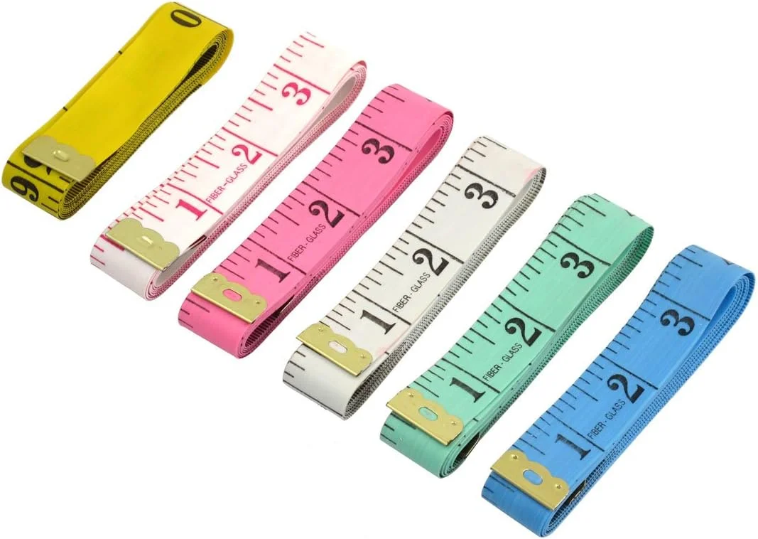 Aexit 6 عدد (اتصال دهنده) متر نواری چند رنگ 1.5 متری 60 اینچی (41ry802qf378) خط کش خیاطی