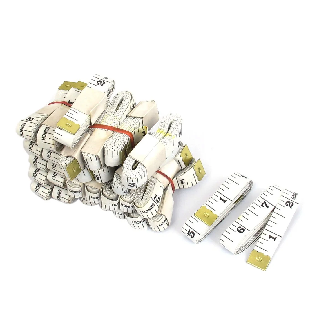 Aexit 30 عدد (قطعه) 150 سانتی متر 60 اینچ سفید انعطاف پذیر دو طرفه خیاطی پارچه خط کش (51ry396qf112) متر نواری