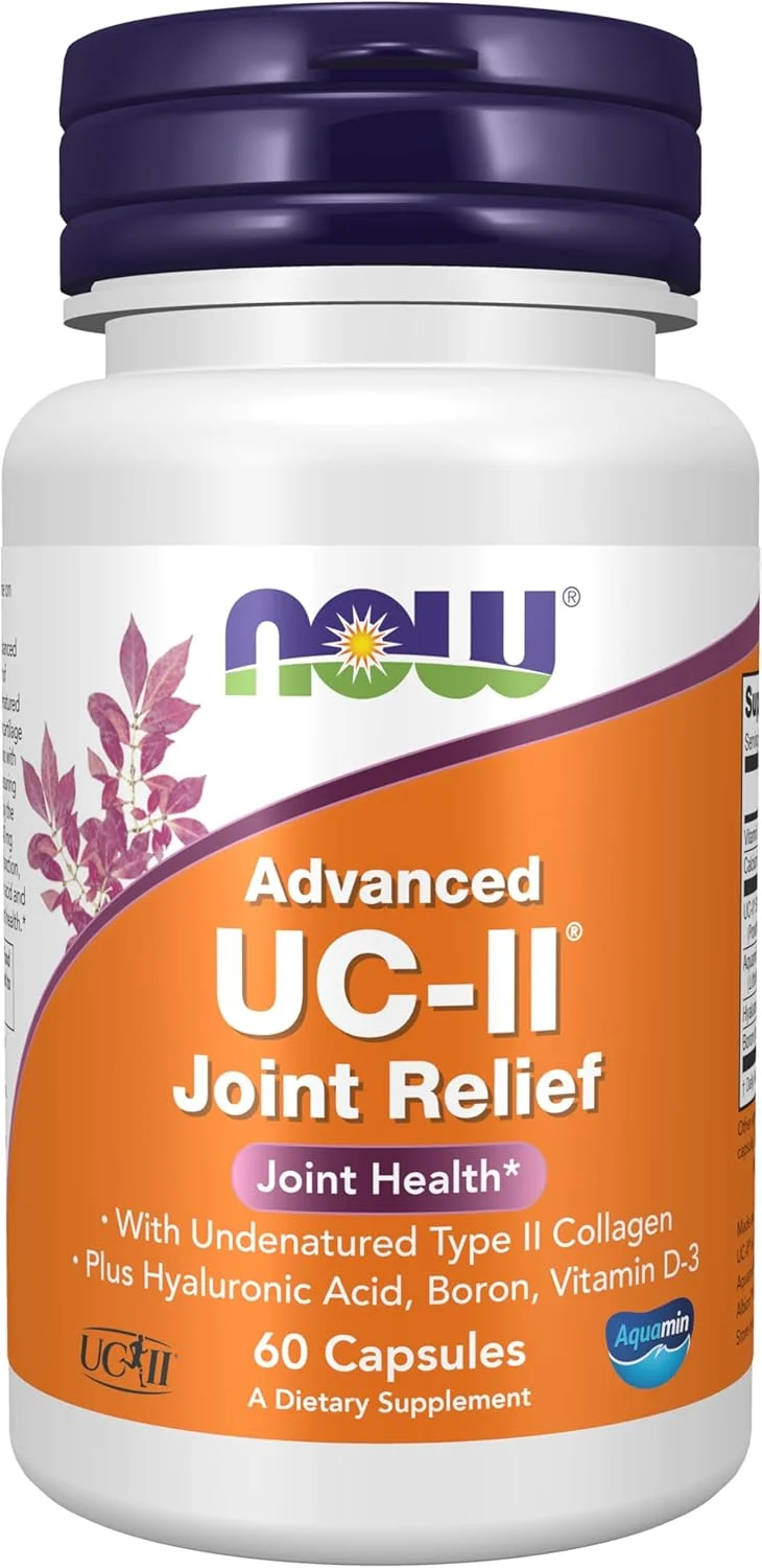 مکمل های ناو، تسکین دهنده پیشرفته مفاصل UC-II با کلاژن نوع II غیر دناتوره، به همراه اسید هیالورونیک، بور، ویتامین D-3، 60 کپسول گیاهی