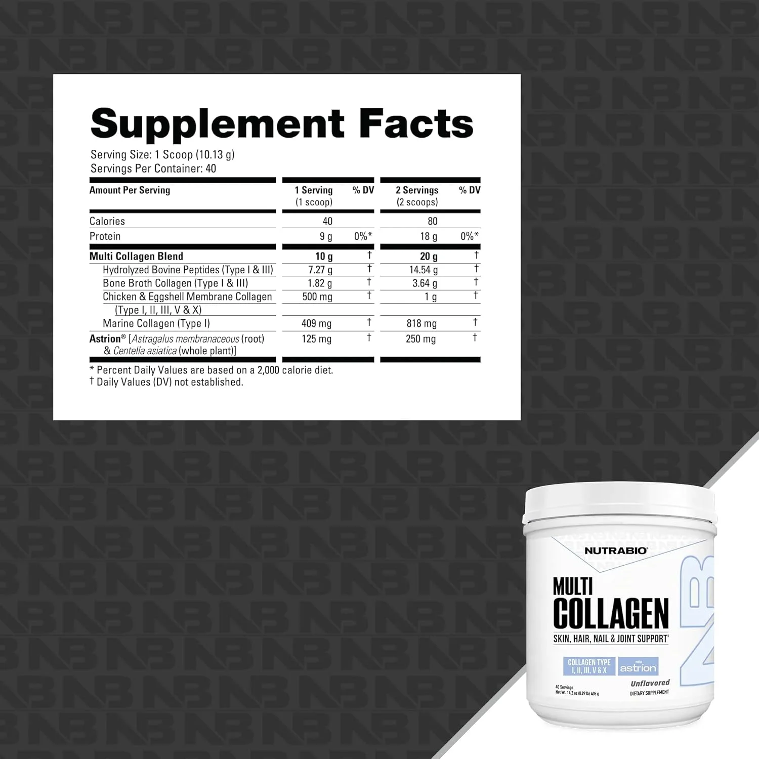 پودر کلاژن چندگانه NutraBio - پپتیدهای کلاژن هیدرولیز شده برای مو و پوست درخشان - تغذیه شده با علف - پودر کلاژن برای زنان و مردان - 45 سروینگ پودر کلاژن چندگانه NutraBio - پپتیدهای کلاژن هیدرولیز شده برای مو و پوست درخشان - تغذیه شده با علف - پودر کلاژن برای زنان و مردان - 45 سروینگ