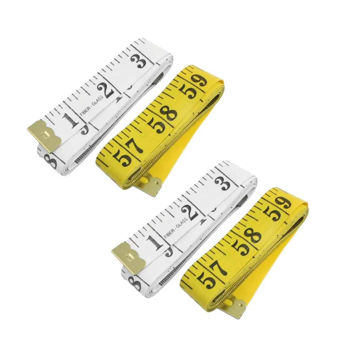 Aexit 4 عدد (ساینده) پلاستیکی سفید زرد خیاطی خیاط متر نواری نرم (28ry852qf141) 1.5 متری 60 اینچی Aexit 4 عدد (ساینده) پلاستیکی سفید زرد خیاطی خیاط متر نواری نرم (28ry852qf141) 1.5 متری 60 اینچی