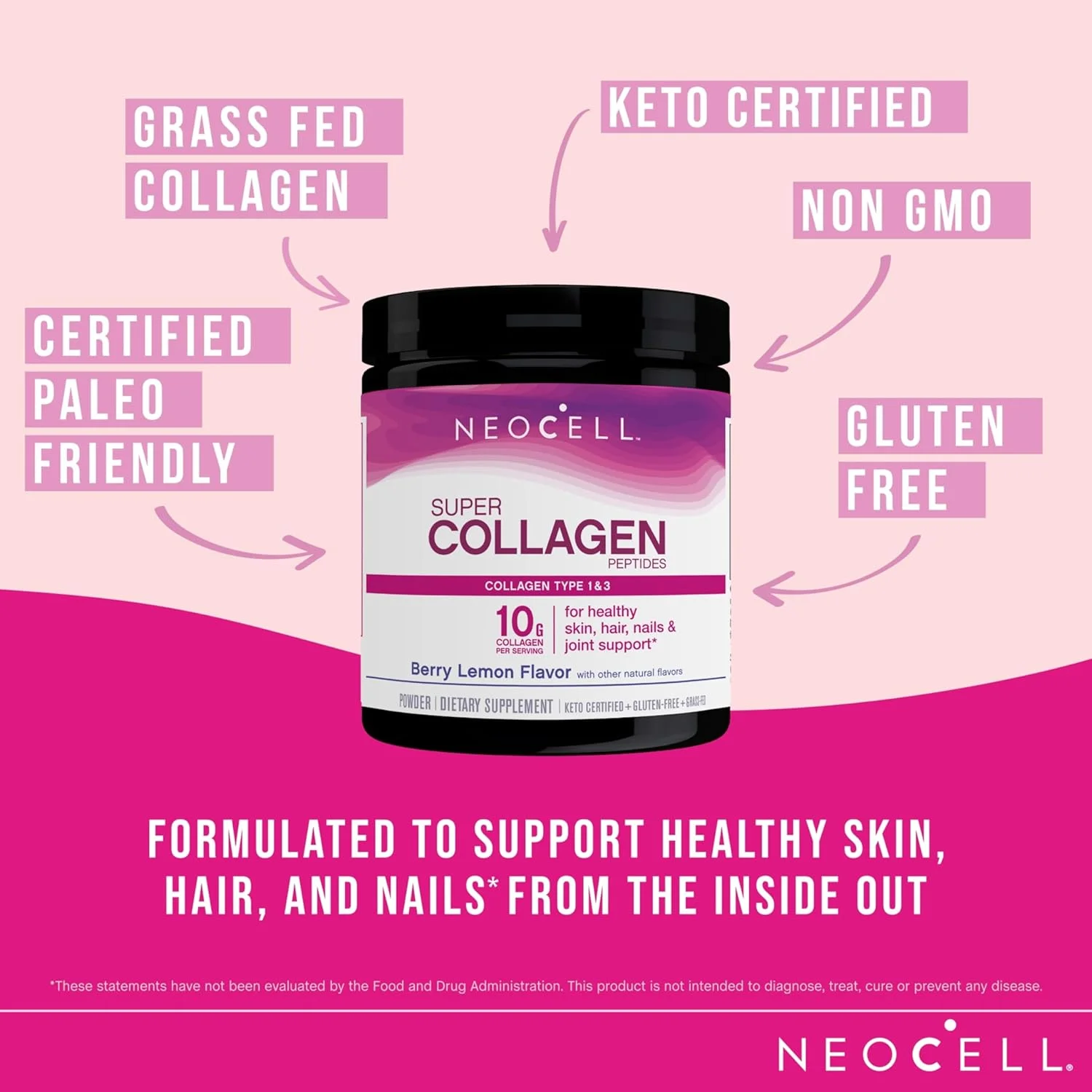 پودر سوپر کلاژن Neocell - انواع 1 و 3، تغذیه شده با علف، مناسب برای رژیم پالئو، بدون گلوتن، طعم بری لیمو، 6.74 اونس (بسته بندی ممکن است متفاوت باشد) پودر سوپر کلاژن Neocell - انواع 1 و 3، تغذیه شده با علف، مناسب برای رژیم پالئو، بدون گلوتن، طعم بری لیمو، 6.74 اونس (بسته بندی ممکن است متفاوت باشد)