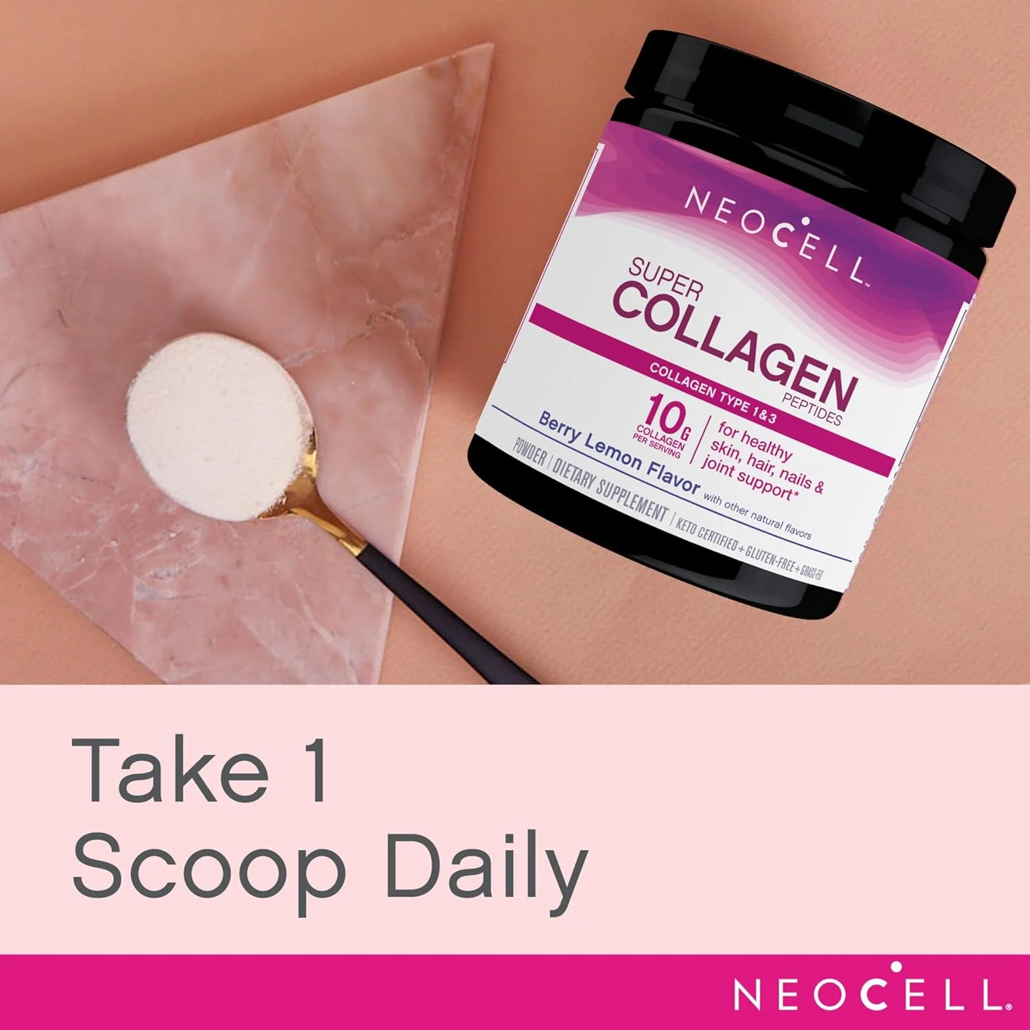 پودر سوپر کلاژن Neocell - انواع 1 و 3، تغذیه شده با علف، مناسب برای رژیم پالئو، بدون گلوتن، طعم بری لیمو، 6.74 اونس (بسته بندی ممکن است متفاوت باشد) پودر سوپر کلاژن Neocell - انواع 1 و 3، تغذیه شده با علف، مناسب برای رژیم پالئو، بدون گلوتن، طعم بری لیمو، 6.74 اونس (بسته بندی ممکن است متفاوت باشد)