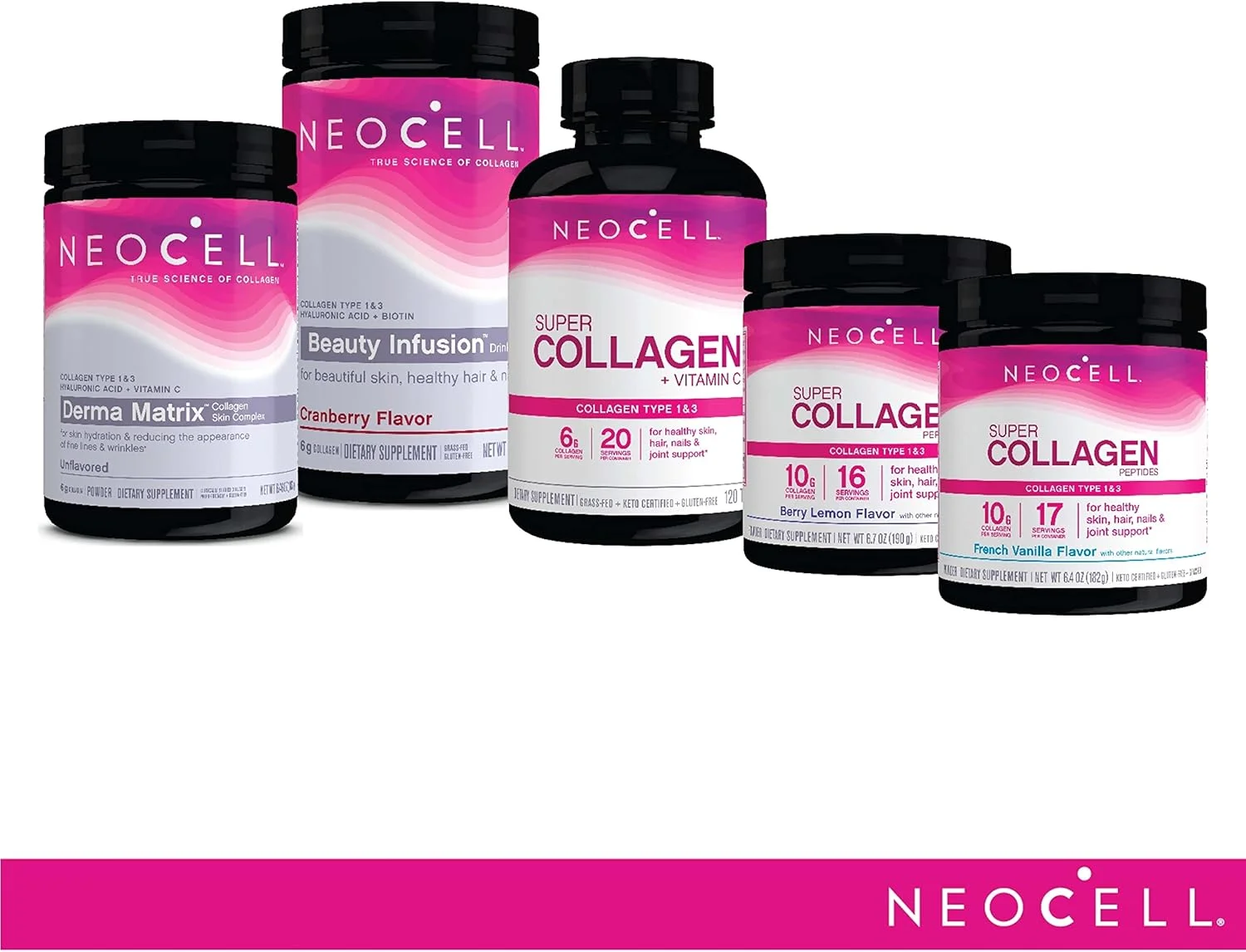 پودر سوپر کلاژن Neocell - انواع 1 و 3، تغذیه شده با علف، مناسب برای رژیم پالئو، بدون گلوتن، طعم بری لیمو، 6.74 اونس (بسته بندی ممکن است متفاوت باشد) پودر سوپر کلاژن Neocell - انواع 1 و 3، تغذیه شده با علف، مناسب برای رژیم پالئو، بدون گلوتن، طعم بری لیمو، 6.74 اونس (بسته بندی ممکن است متفاوت باشد)