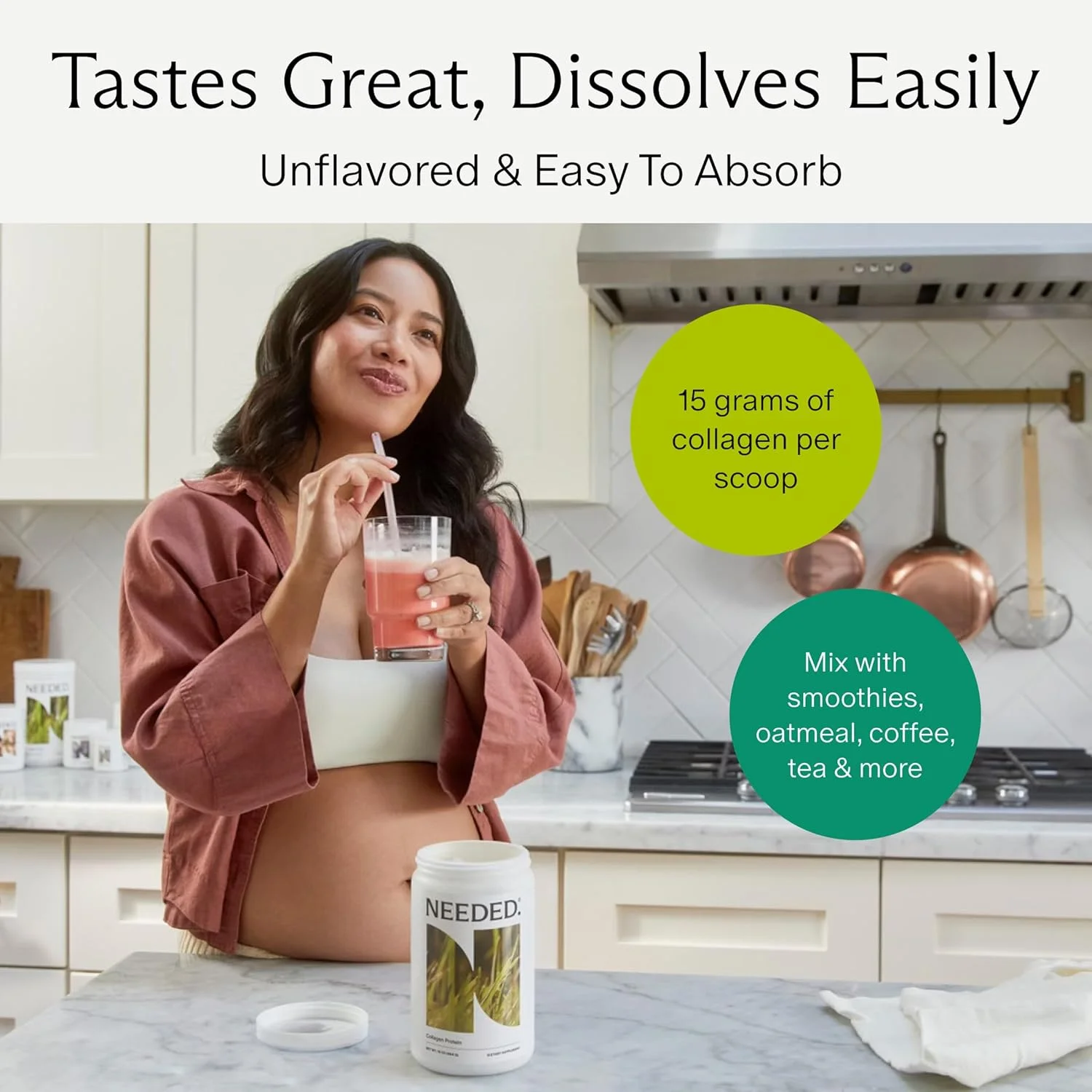 پودر پروتئین کلاژن هیدرولیز شده دوران بارداری، شیردهی و پس از زایمان نیدد. | فرمولاسیون و آزمایش تخصصی | تغذیه شده با علف، پرورش یافته در مراتع، بدون هورمون | 1 پوند