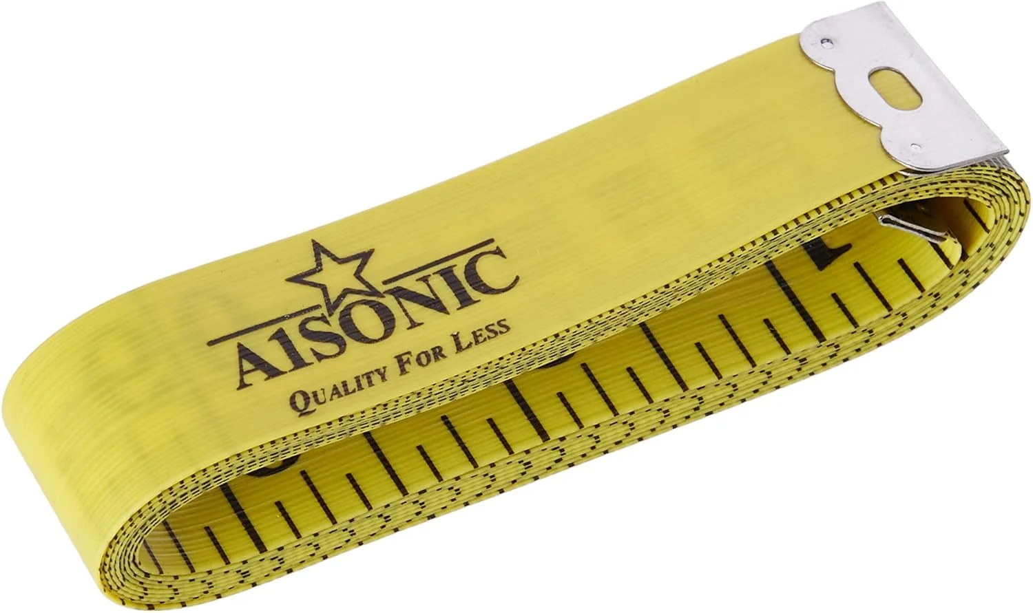 متر خیاطی نرم 150 سانتی متری A1SONIC® 60 اینچی برای خیاطی پارچه، اندازه گیری دور کمر، سینه بند و دور سر، خط کش پارچه ای دو طرفه (زرد) متر خیاطی نرم 150 سانتی متری A1SONIC® 60 اینچی برای خیاطی پارچه، اندازه گیری دور کمر، سینه بند و دور سر، خط کش پارچه ای دو طرفه (زرد)